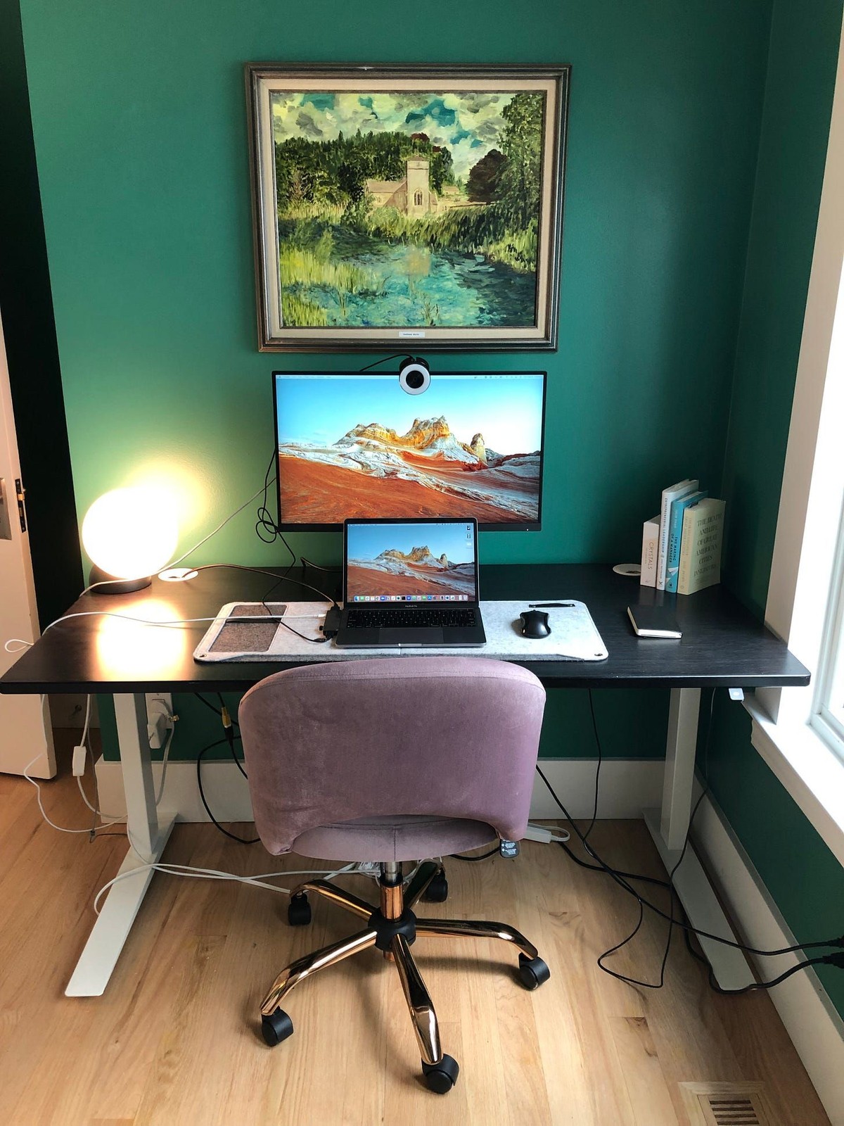 Caroline Clark's workspace