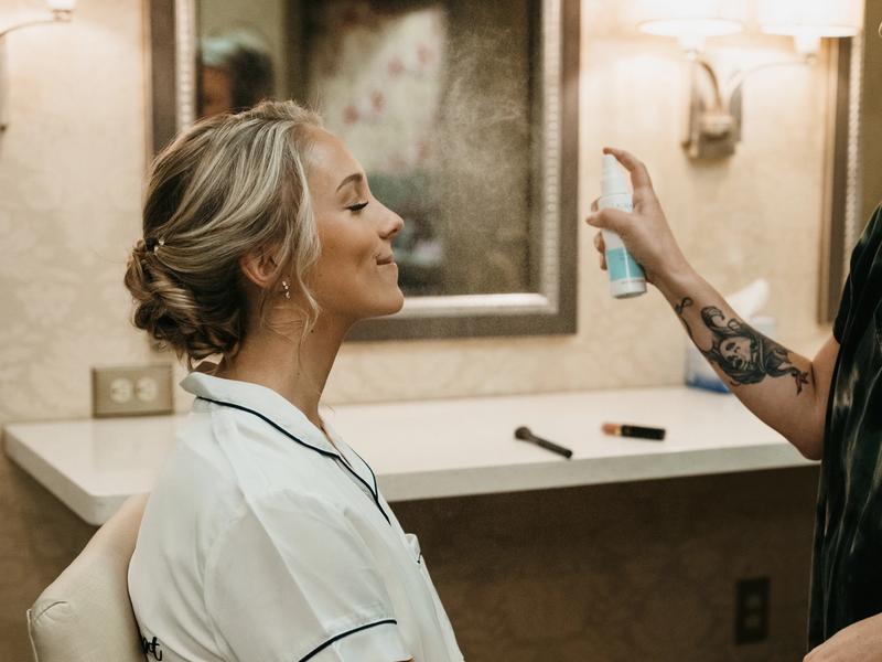 wedding bridal airbrush makeup and wedding hair in minneapolis MN