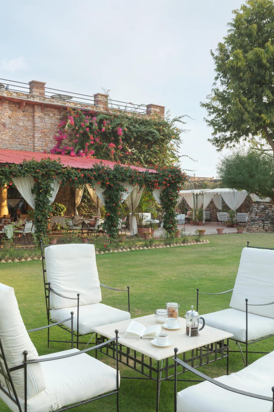 Lush Fort Gardens and Courtyard