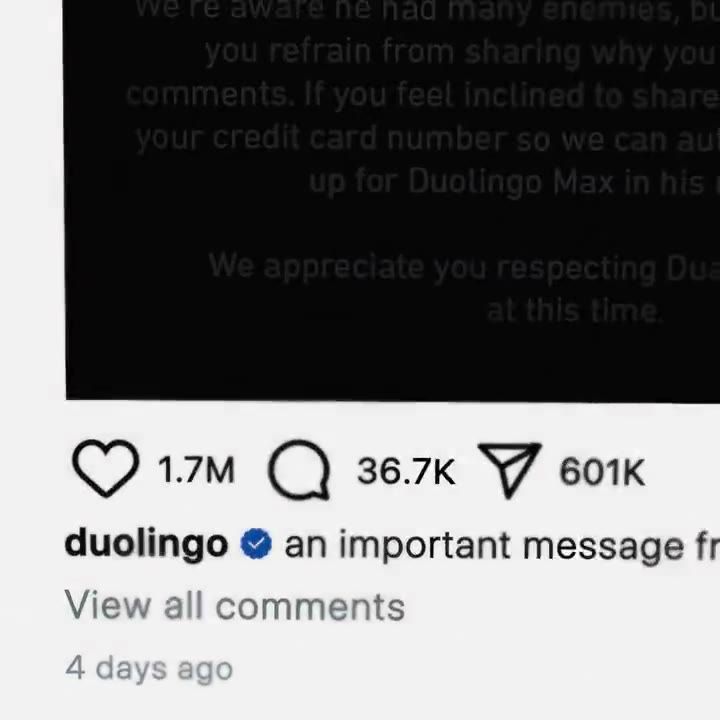 Still from Duolingo