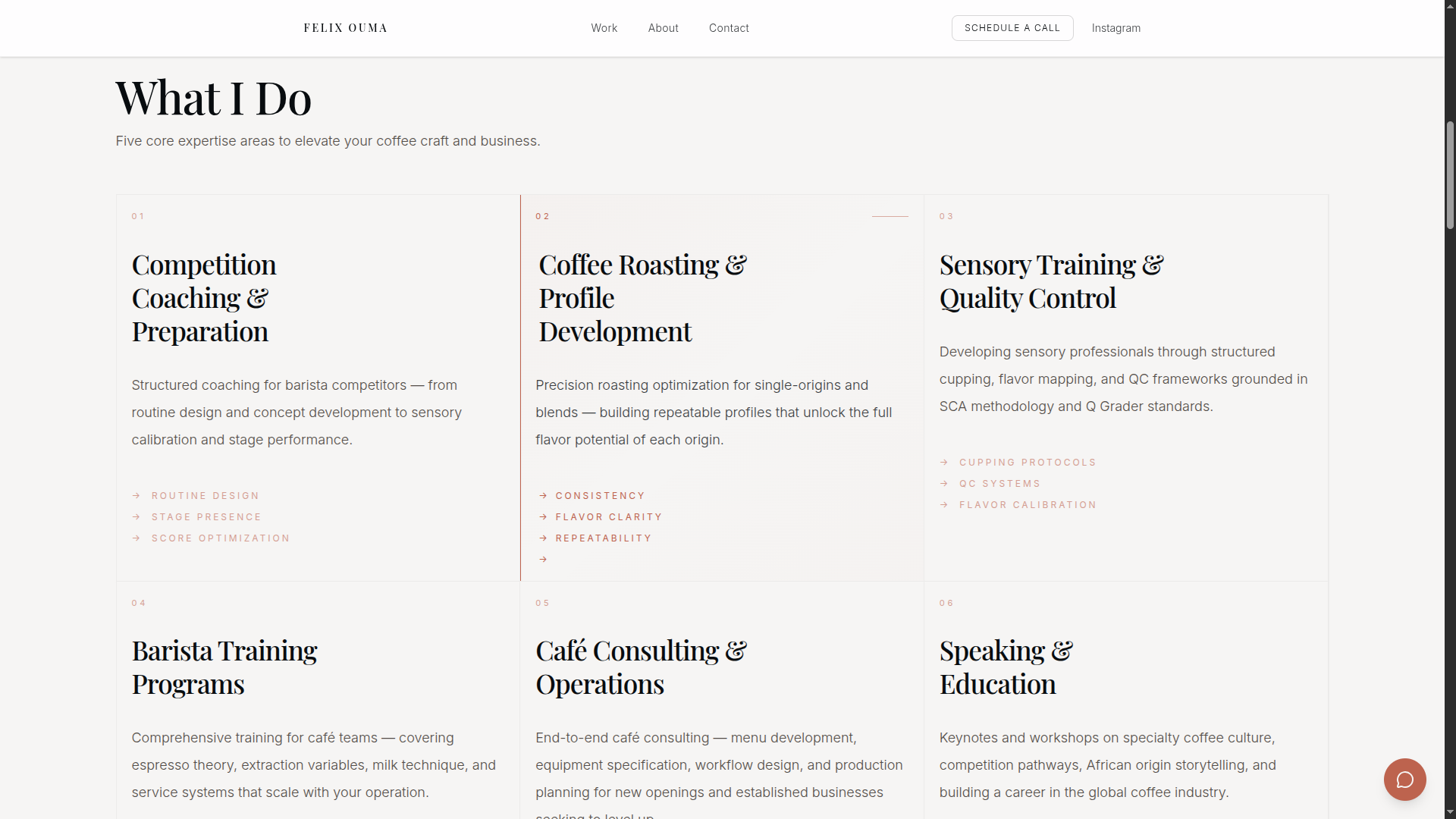 Felix Ouma — Personal Brand & Portfolio Website screenshot 1