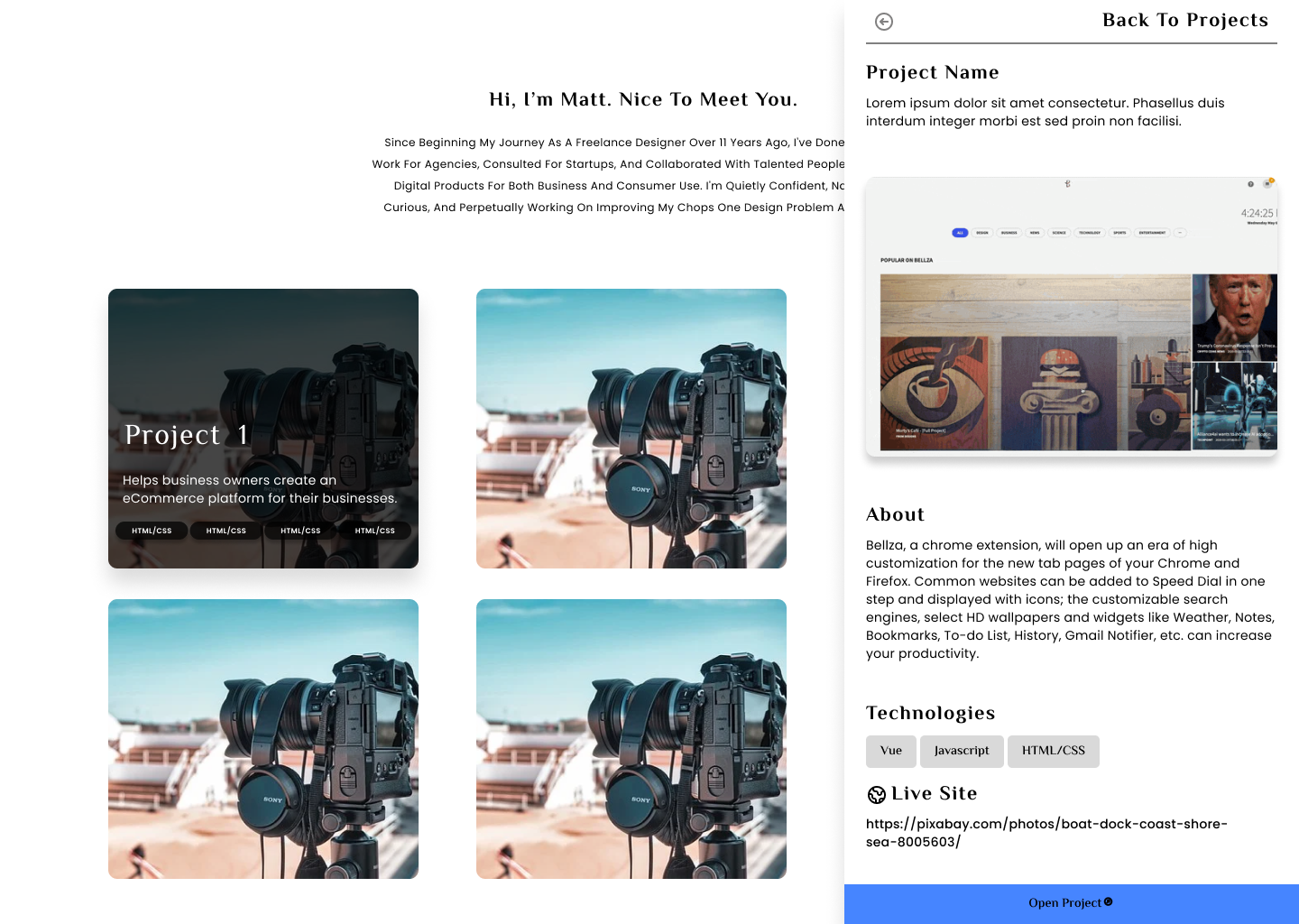 Portfolio Designs V2 screenshot 3