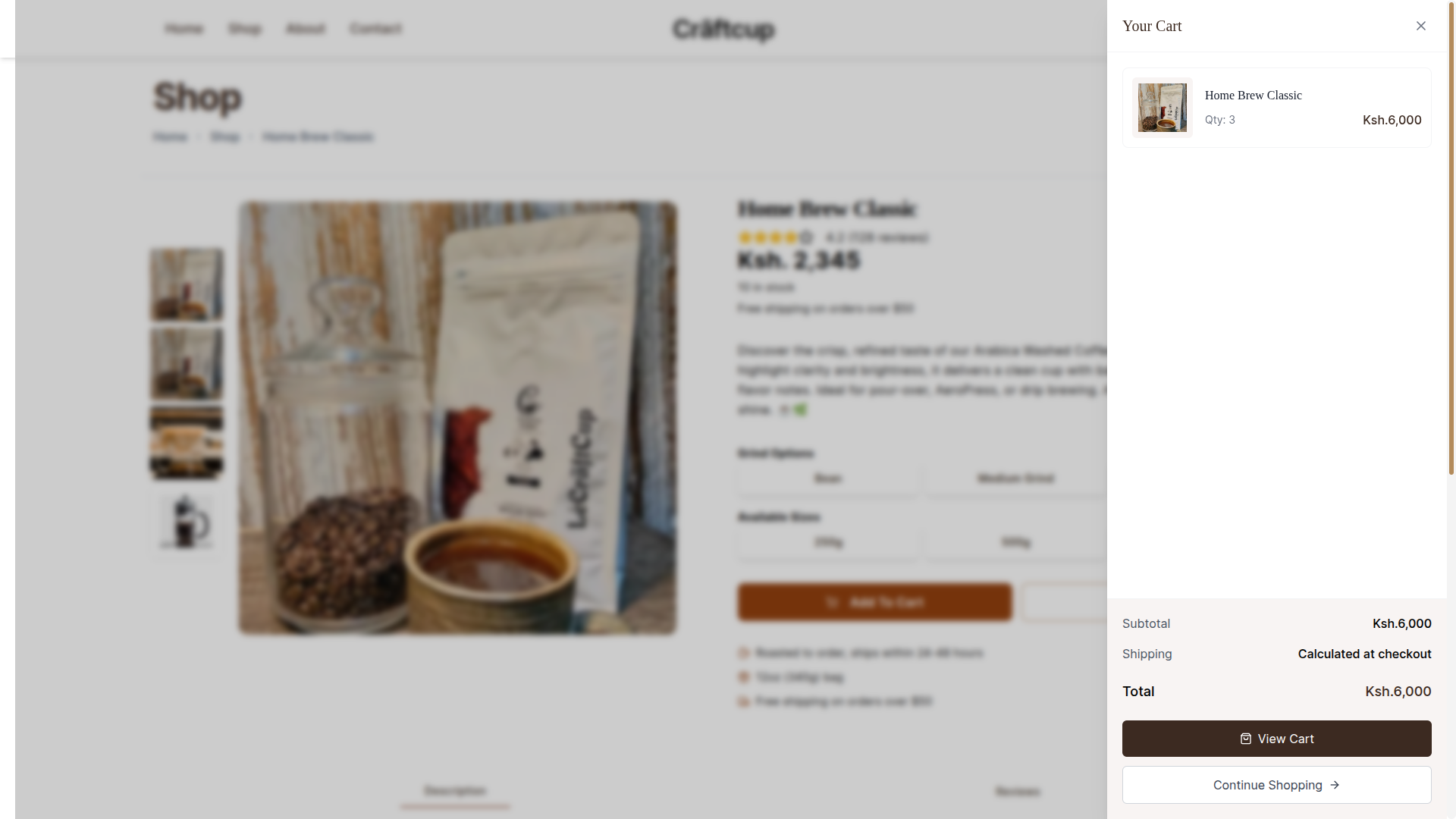 CraftCup E-commerce screenshot 5