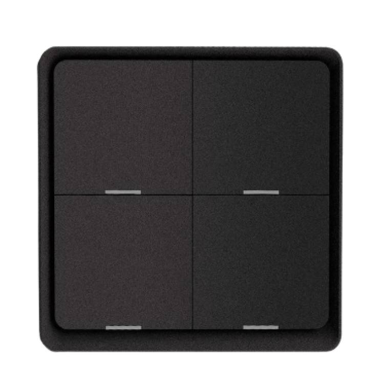 A imagem mostra uma caixa e um interruptor inteligente de parede da marca "Moes". A caixa, à esquerda, é de cor bege e branca, com o nome "Moes" no topo, seguido por "Smart Switch". Abaixo, há uma imagem do produto, um interruptor retangular com três botões dispostos verticalmente. O texto na caixa destaca alguns recursos principais do produto, como:  No neutral wire required (Não é necessário fio neutro) No capacitor required (Não é necessário capacitor) Zigbee connection (Conexão ZigBee) Ao lado da caixa, à direita, está o interruptor físico, que tem um design moderno e minimalista. Ele é predominantemente branco e retangular, com um botão central destacado, grande e retangular, para controle. O interruptor e elegante, projetado para integrar-se a sistemas de automação residencial Zigbee.