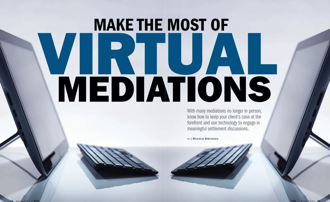Publication Cover - Make the most of virtual mediations