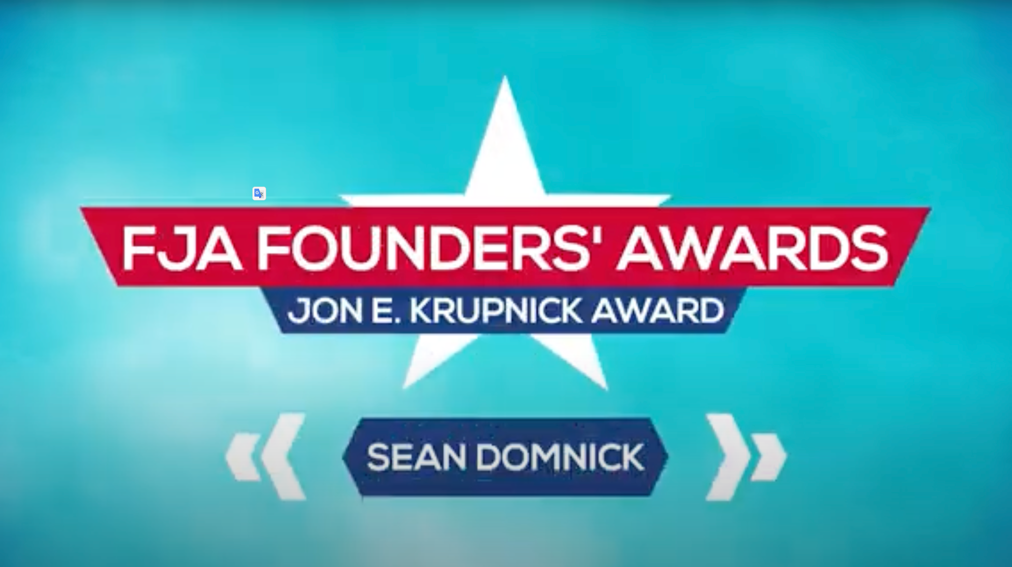 FJA Founders' Awards - Sean Domnick