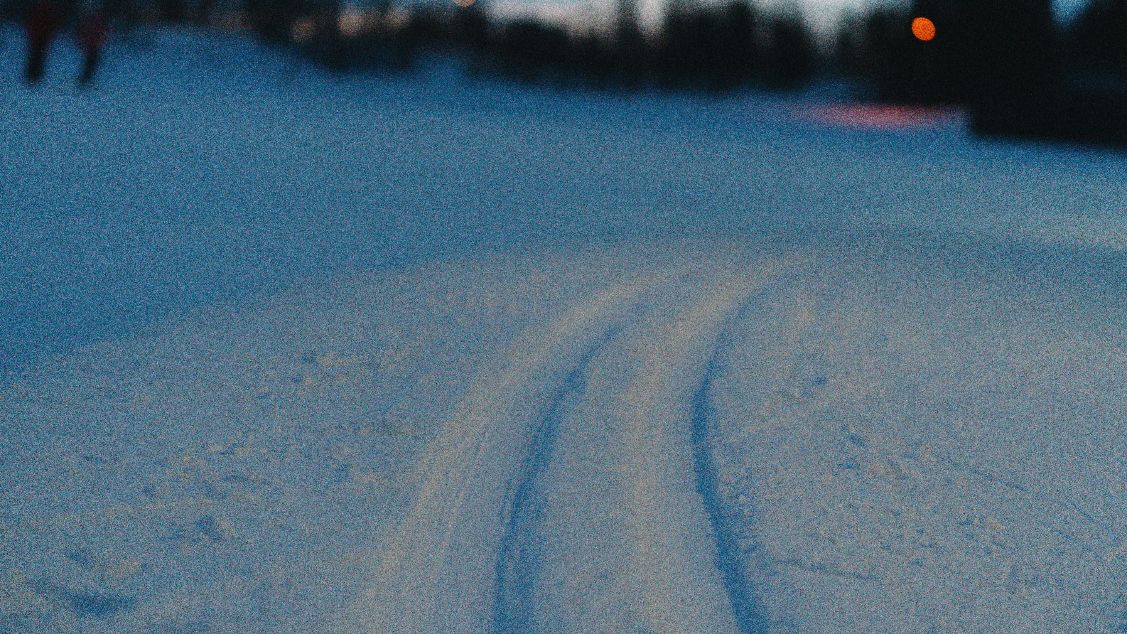 Skitrack in the artic