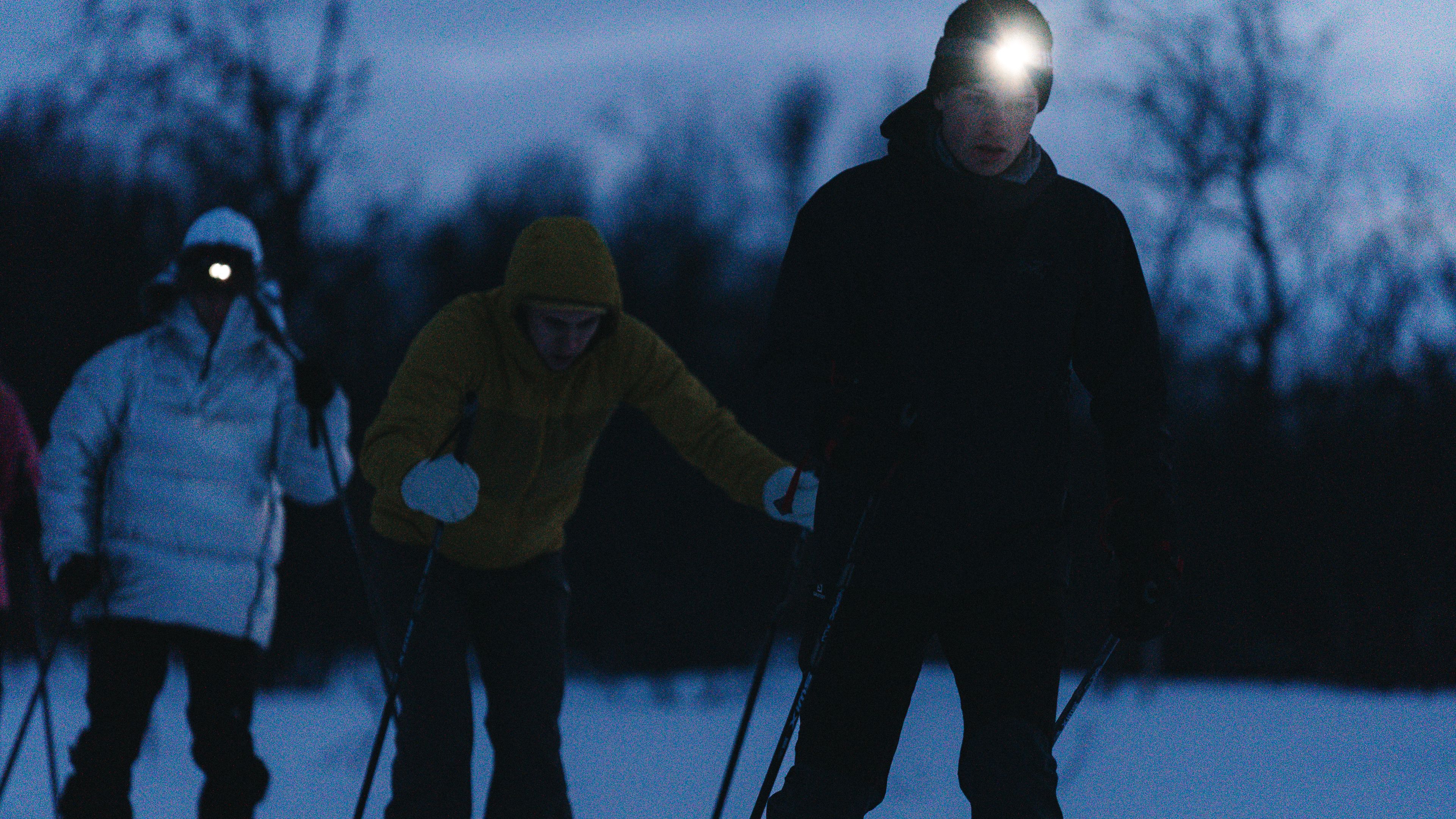 Headlamp under the northenlights
