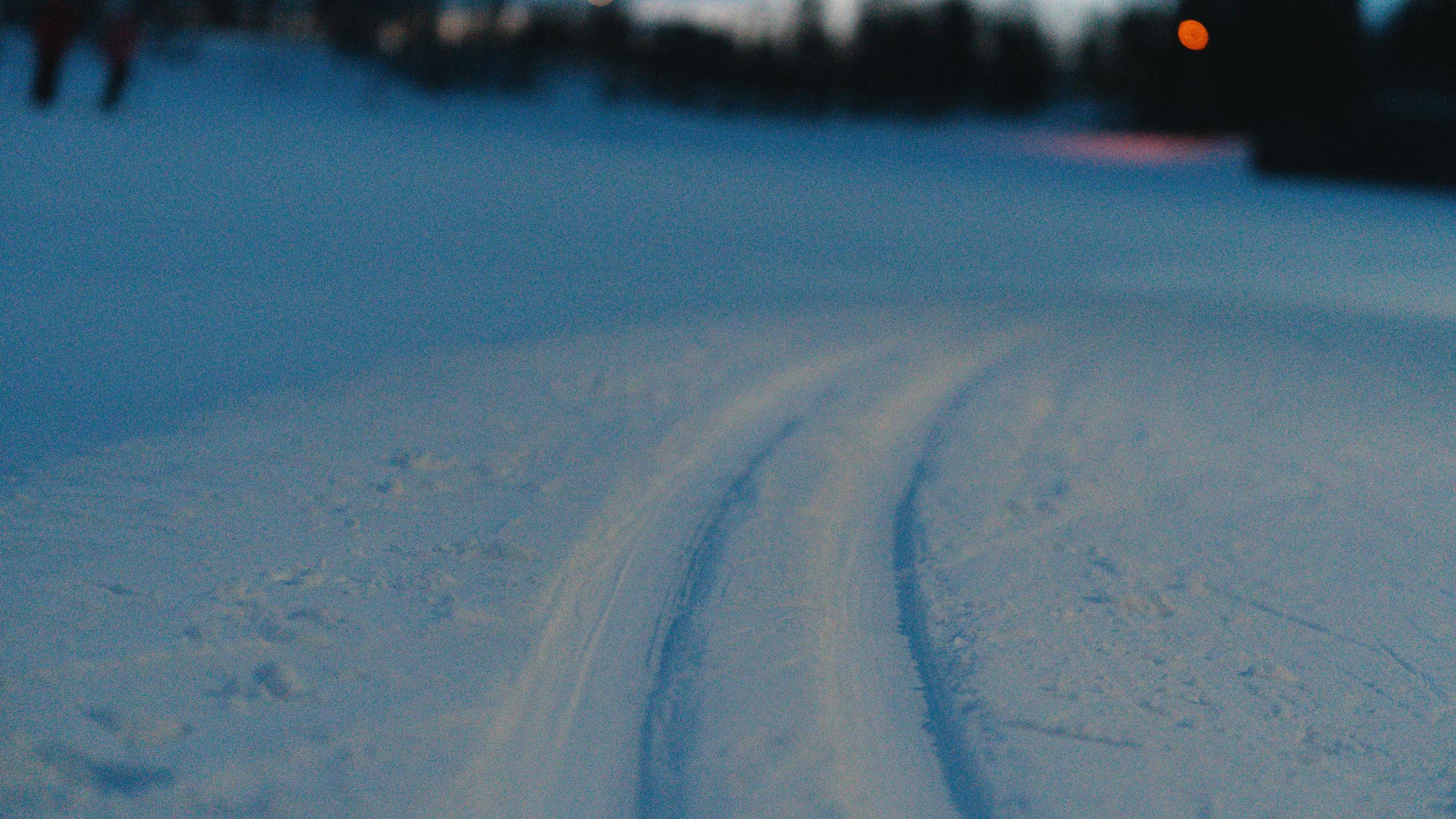 Skitrack in the artic