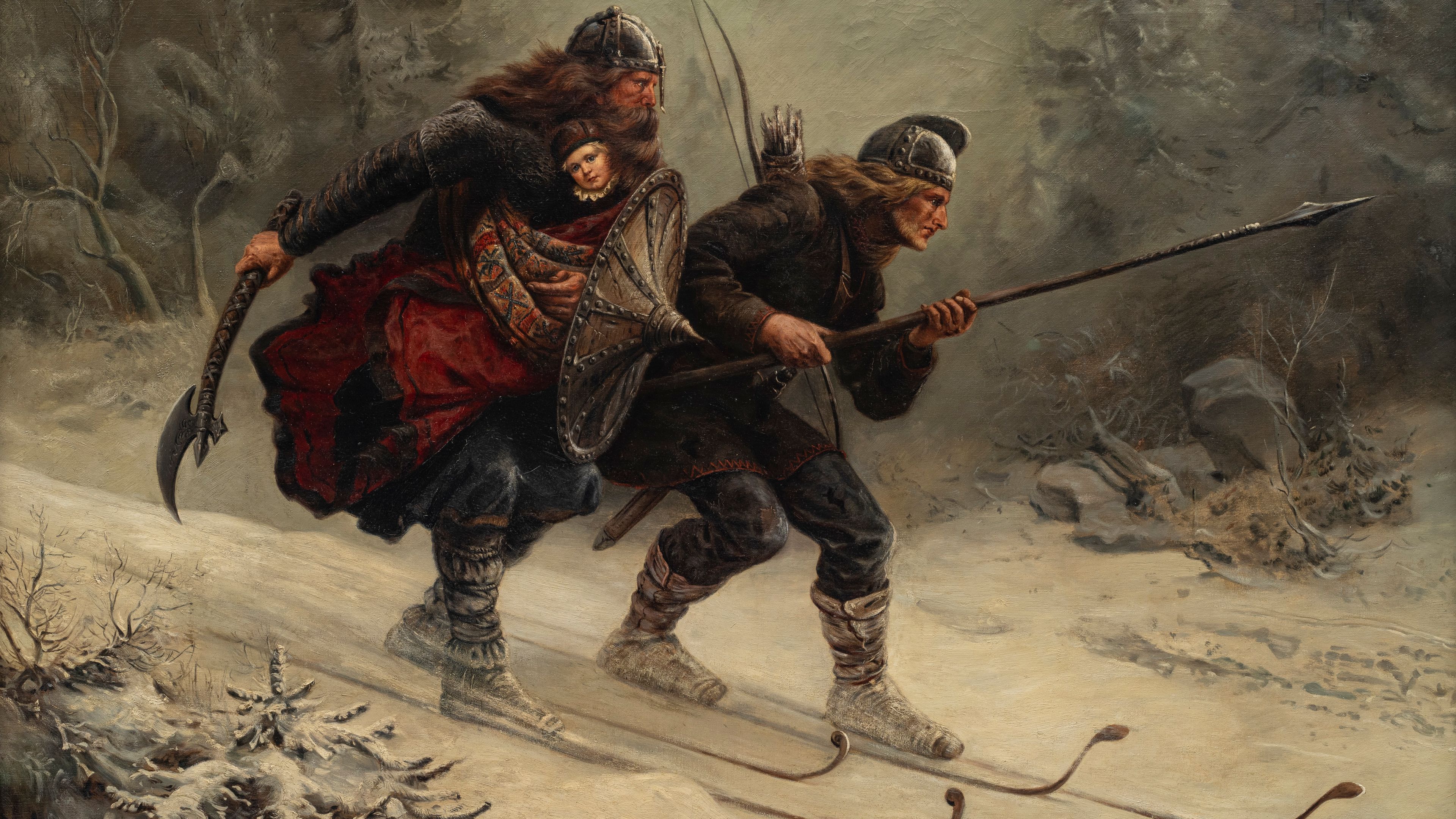 Knut Bergslien, Birkebeinerne (1869)