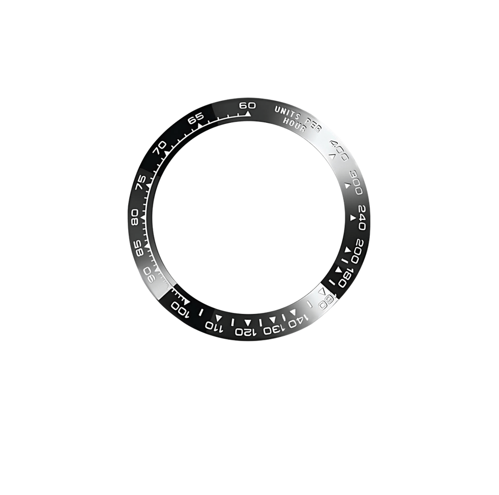 Bague tachymètre : Noir et et Blanc