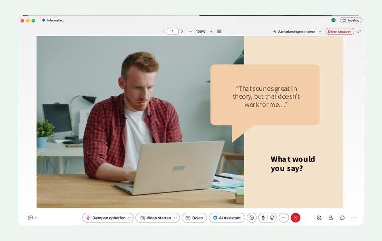 A training session Learning Connected developed for Youz