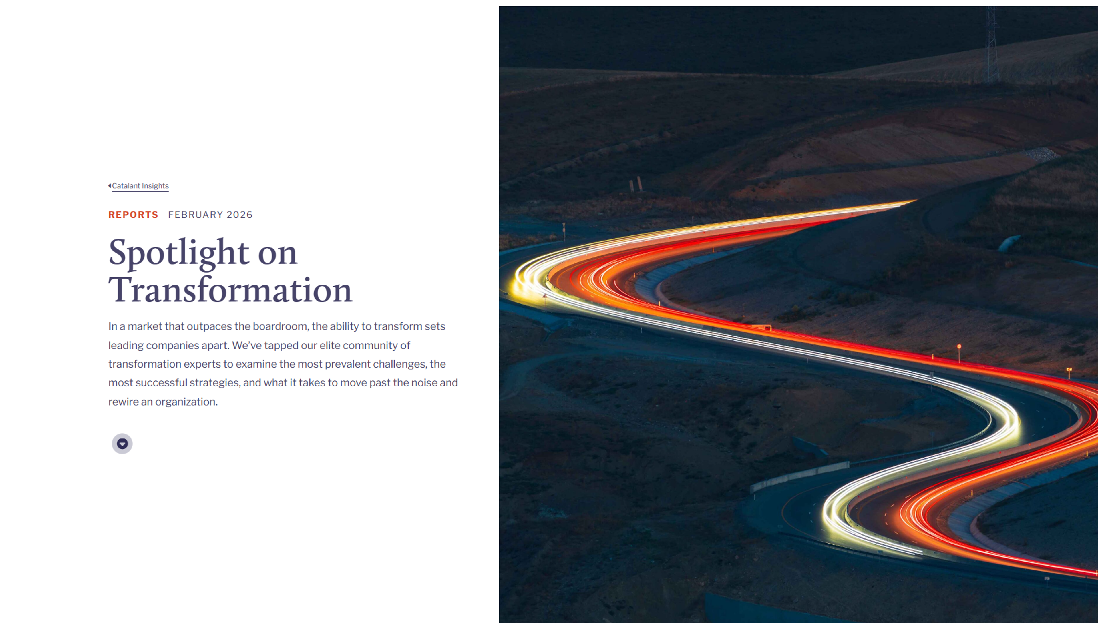 Catalant Insights, Feb 2026: Spotlight on Transformation, quote by Strategy MA