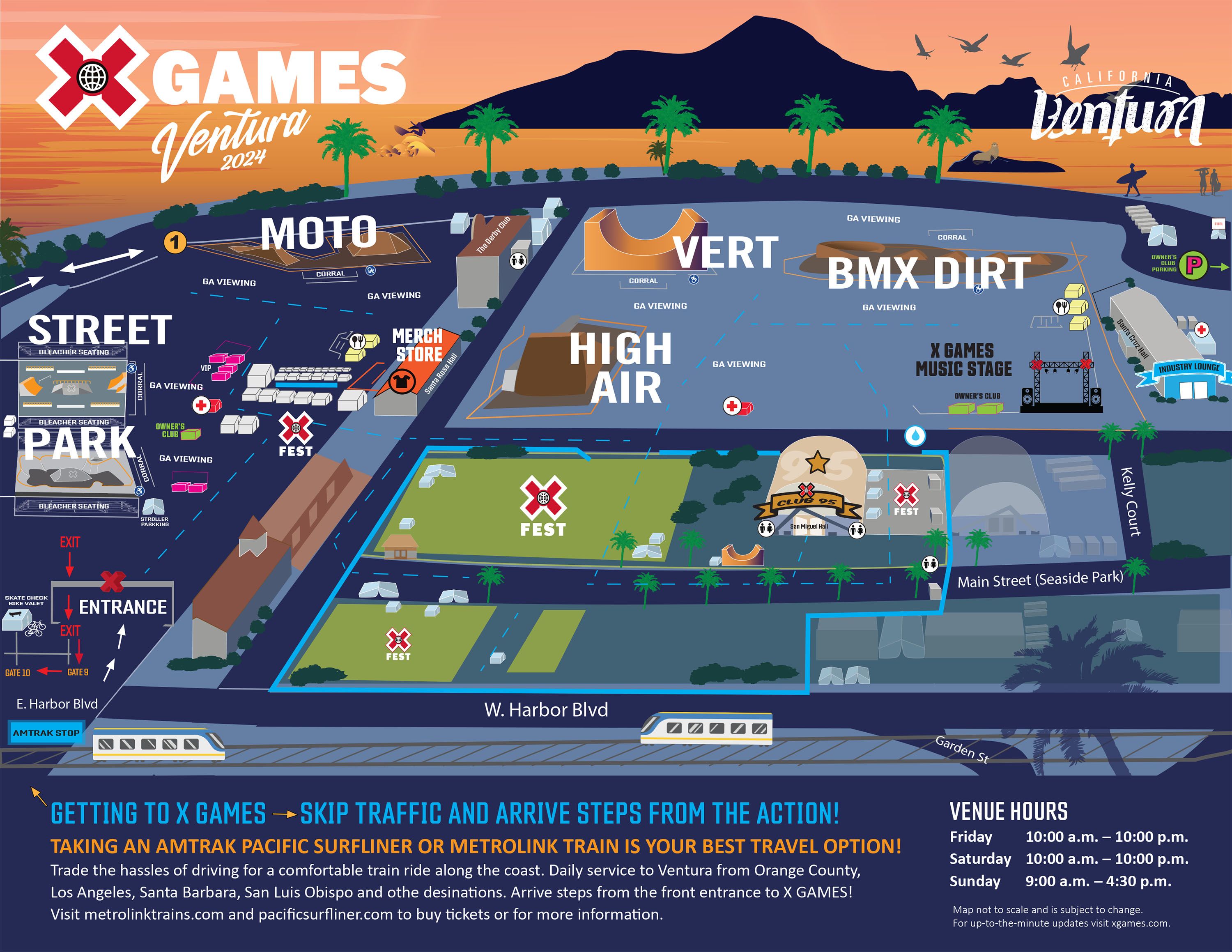 X Games Ventura 2024 Venue Map