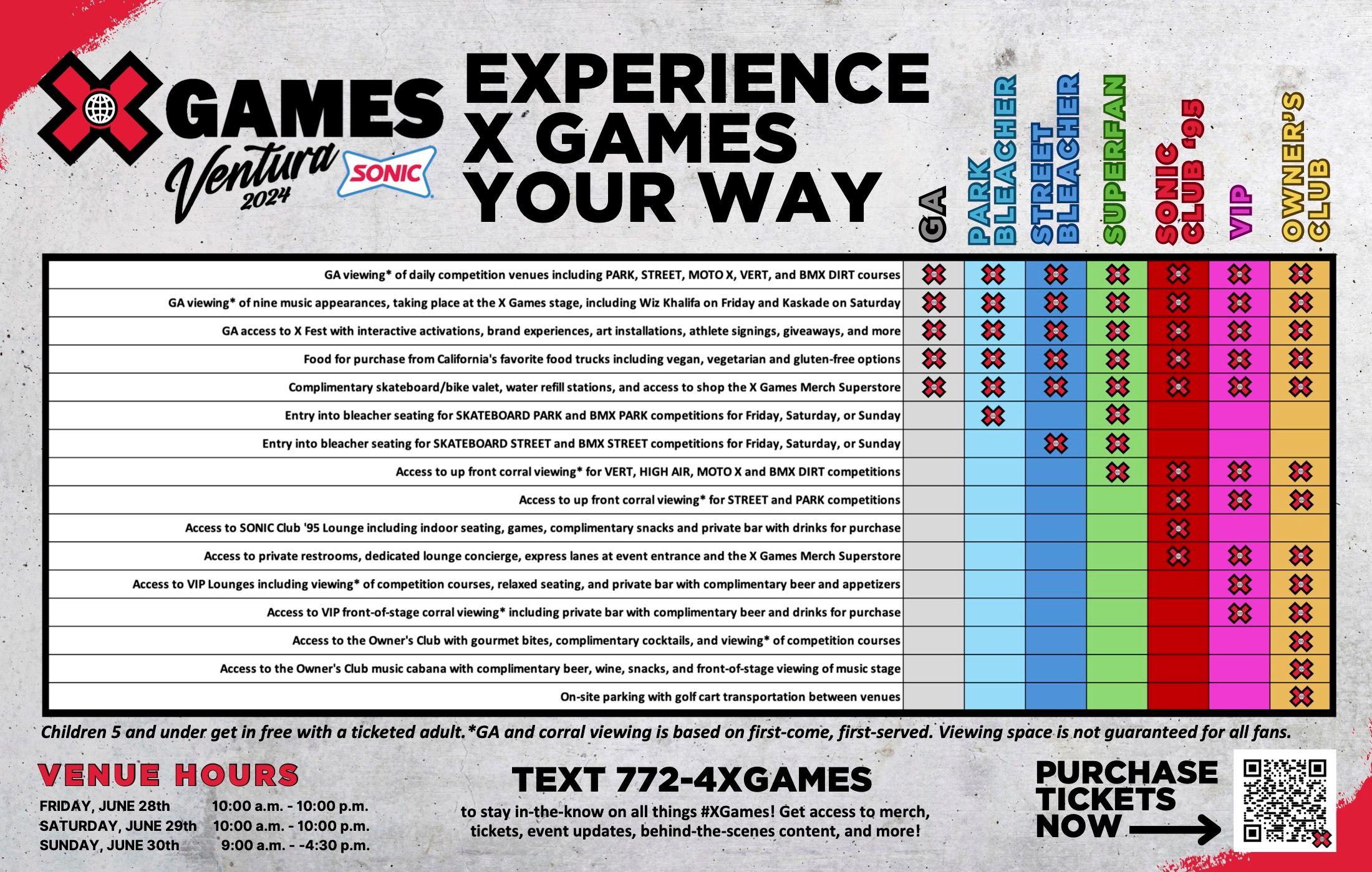 How to buy tickets for X Games Ventura 2024 Presented by SONIC X Games