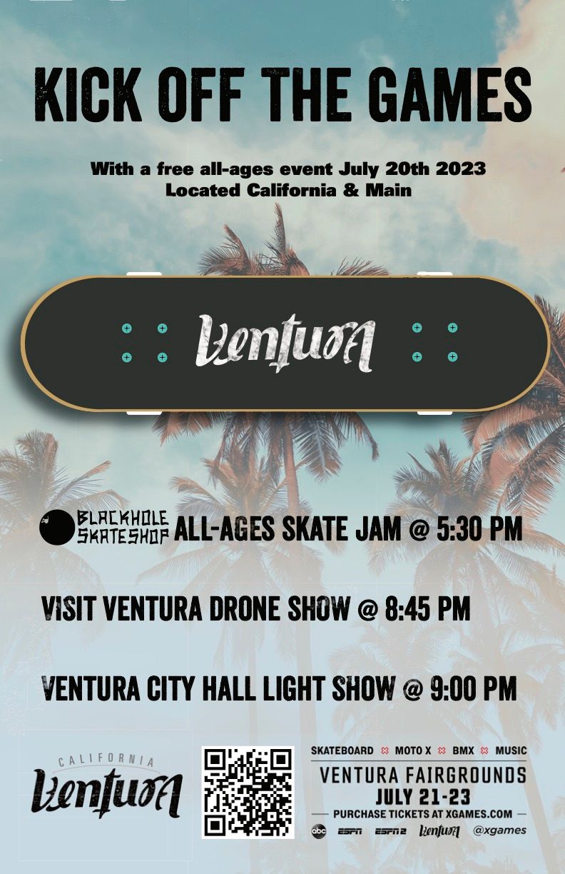 X Games Downtown Ventura Kickoff Event Poster