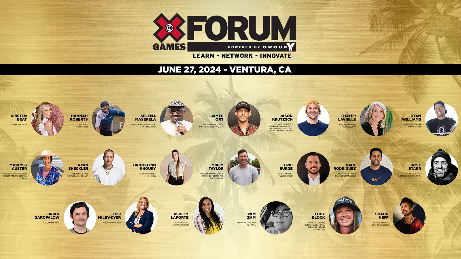 X Games Forum Speakers