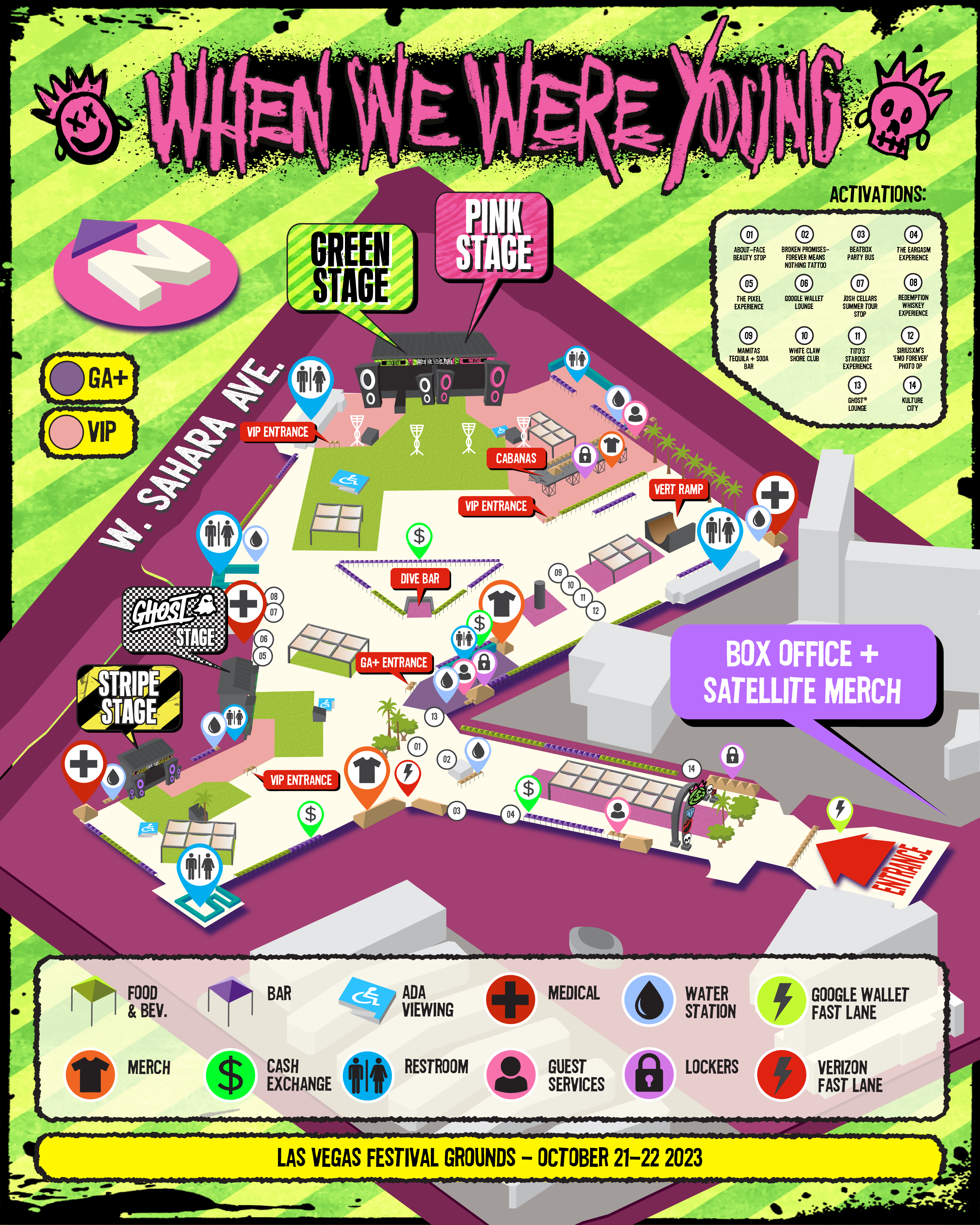 When We Were Young Festival map