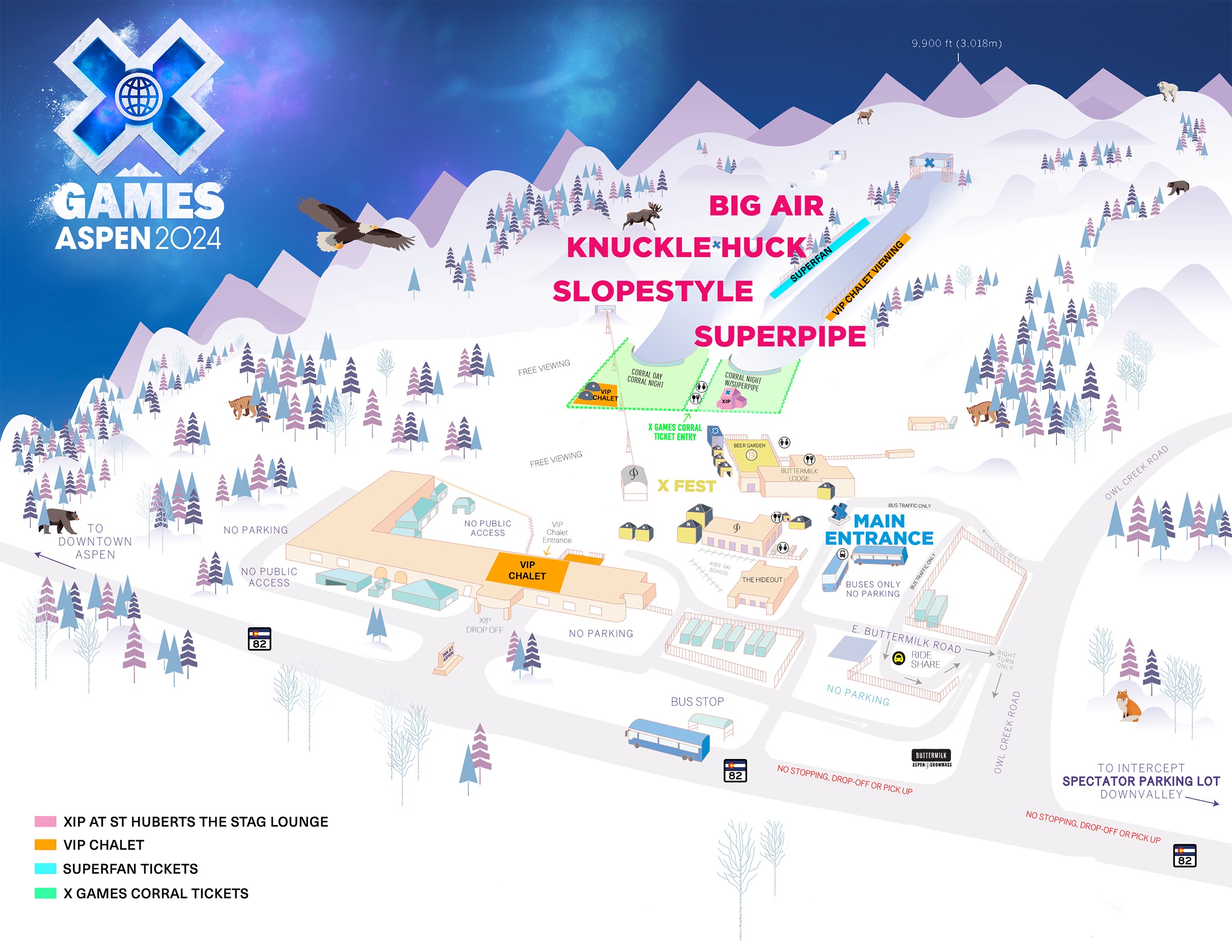 X Games Aspen Venue Map