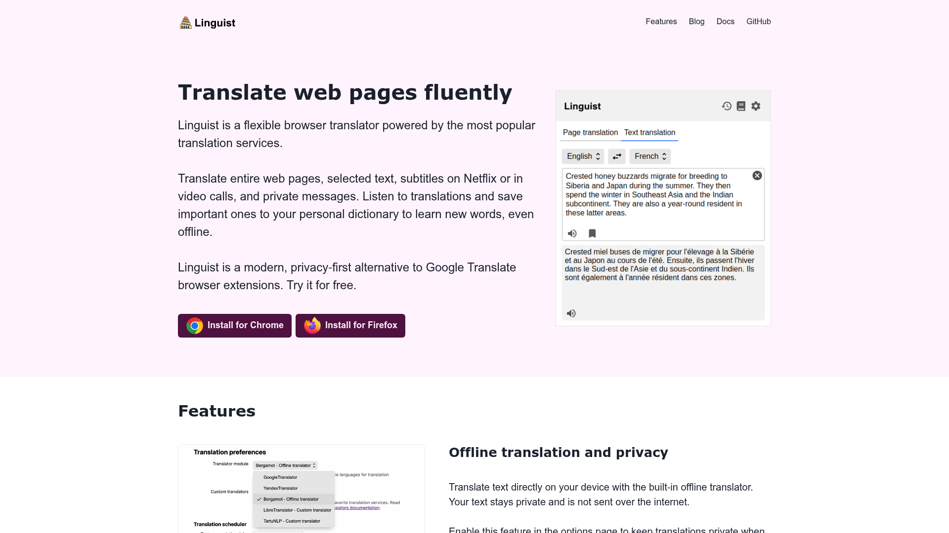 Linguist Screenshot