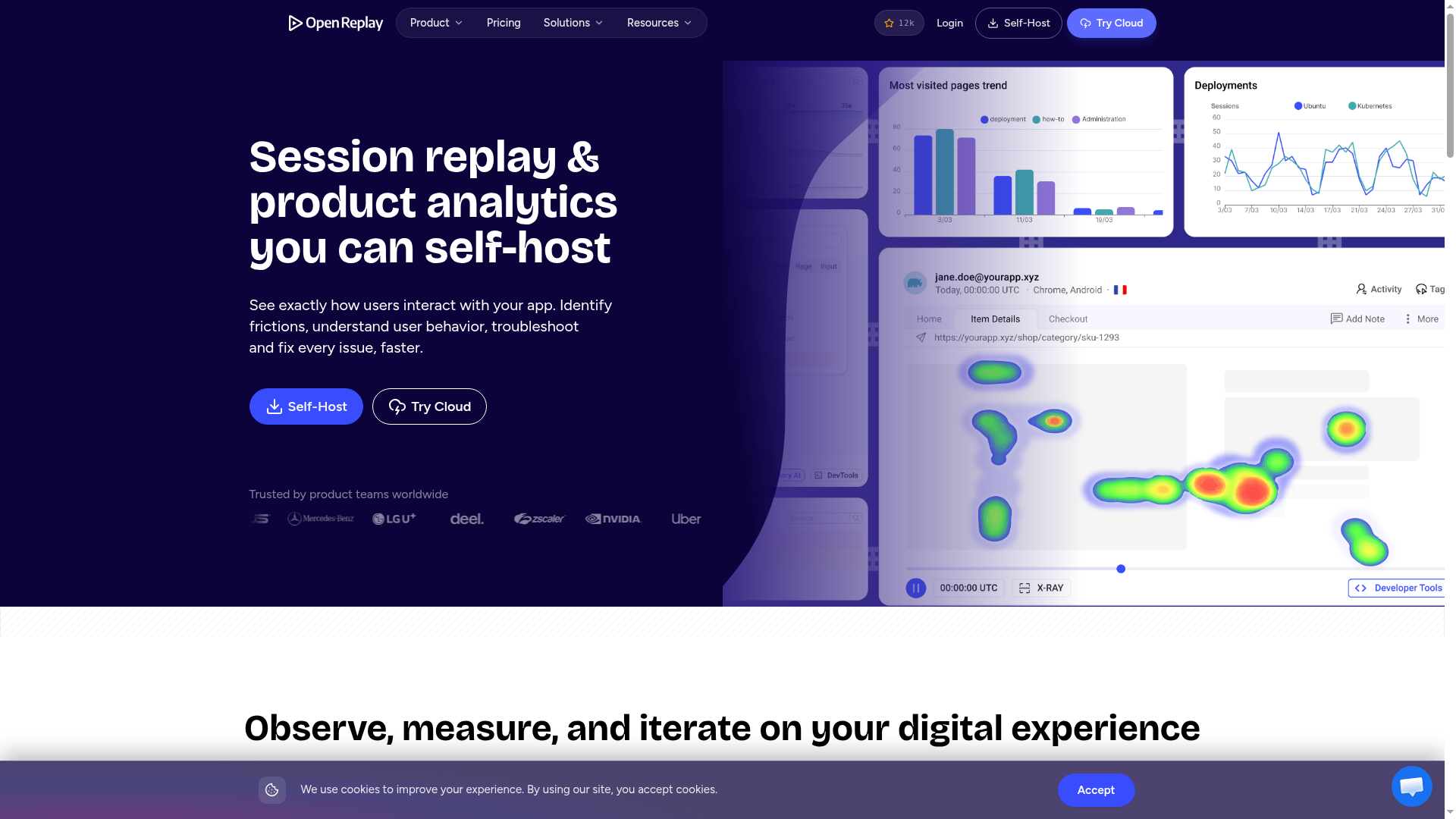 OpenReplay Screenshot
