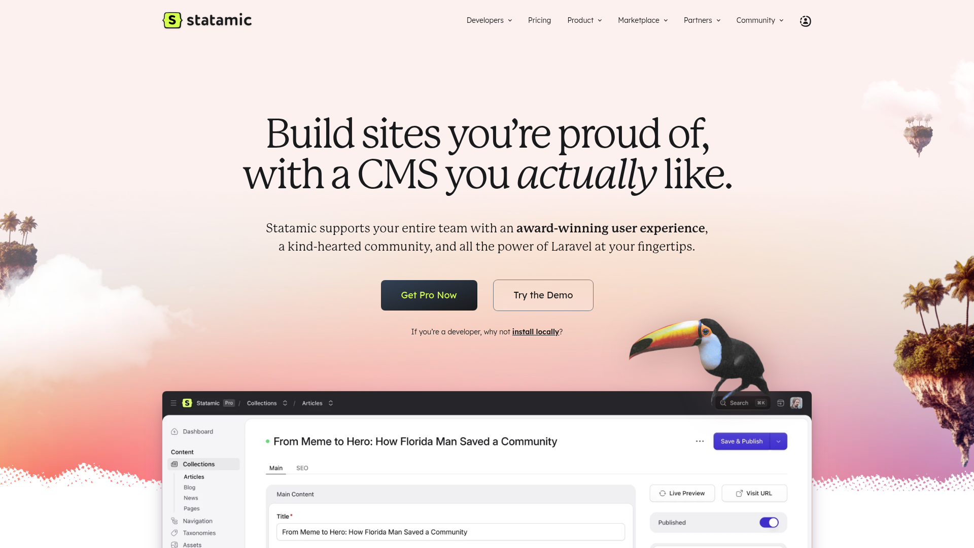 Statamic Screenshot