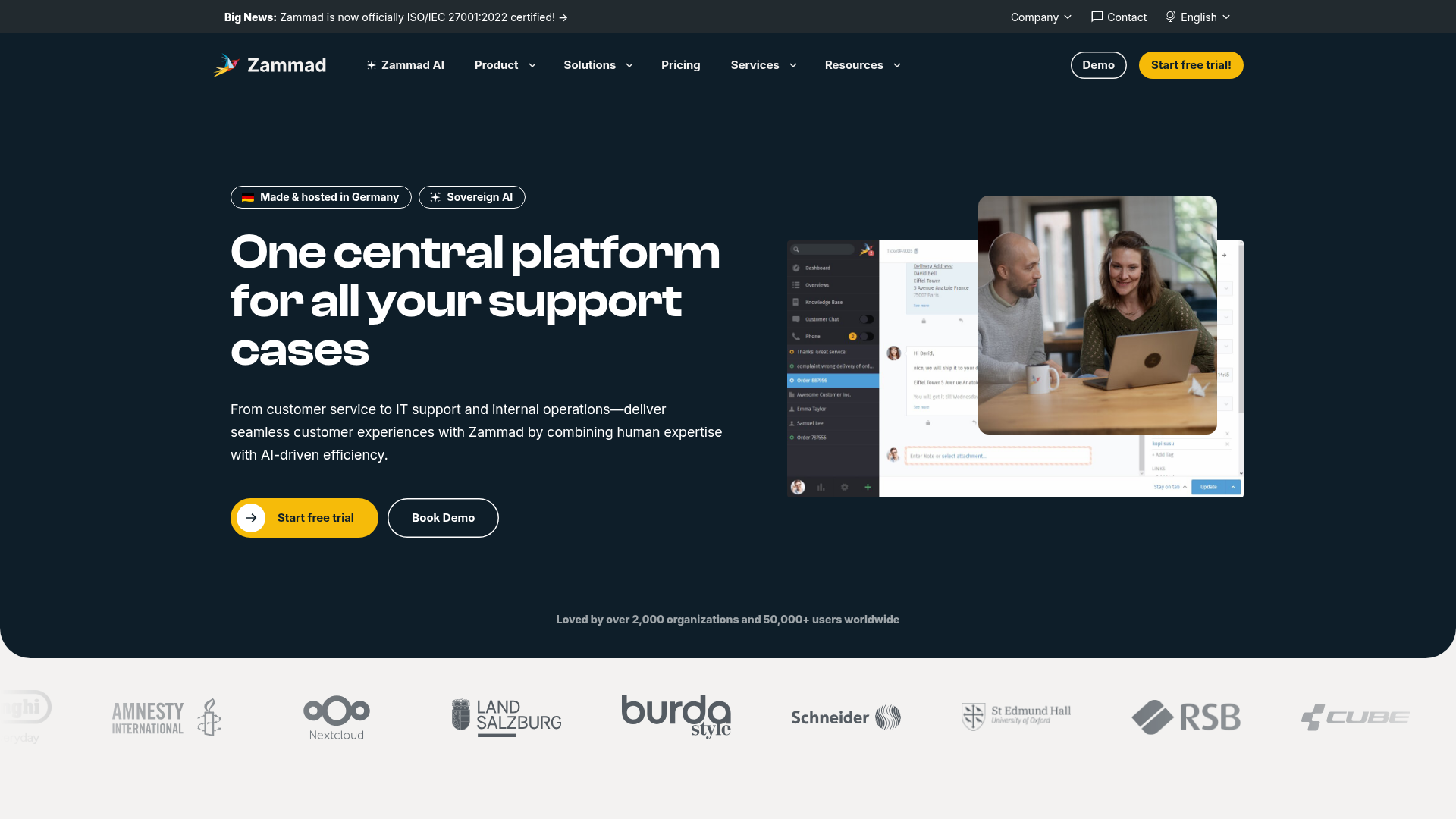 Zammad Screenshot