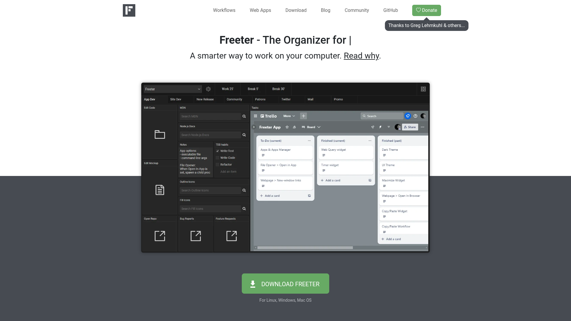 Freeter Screenshot