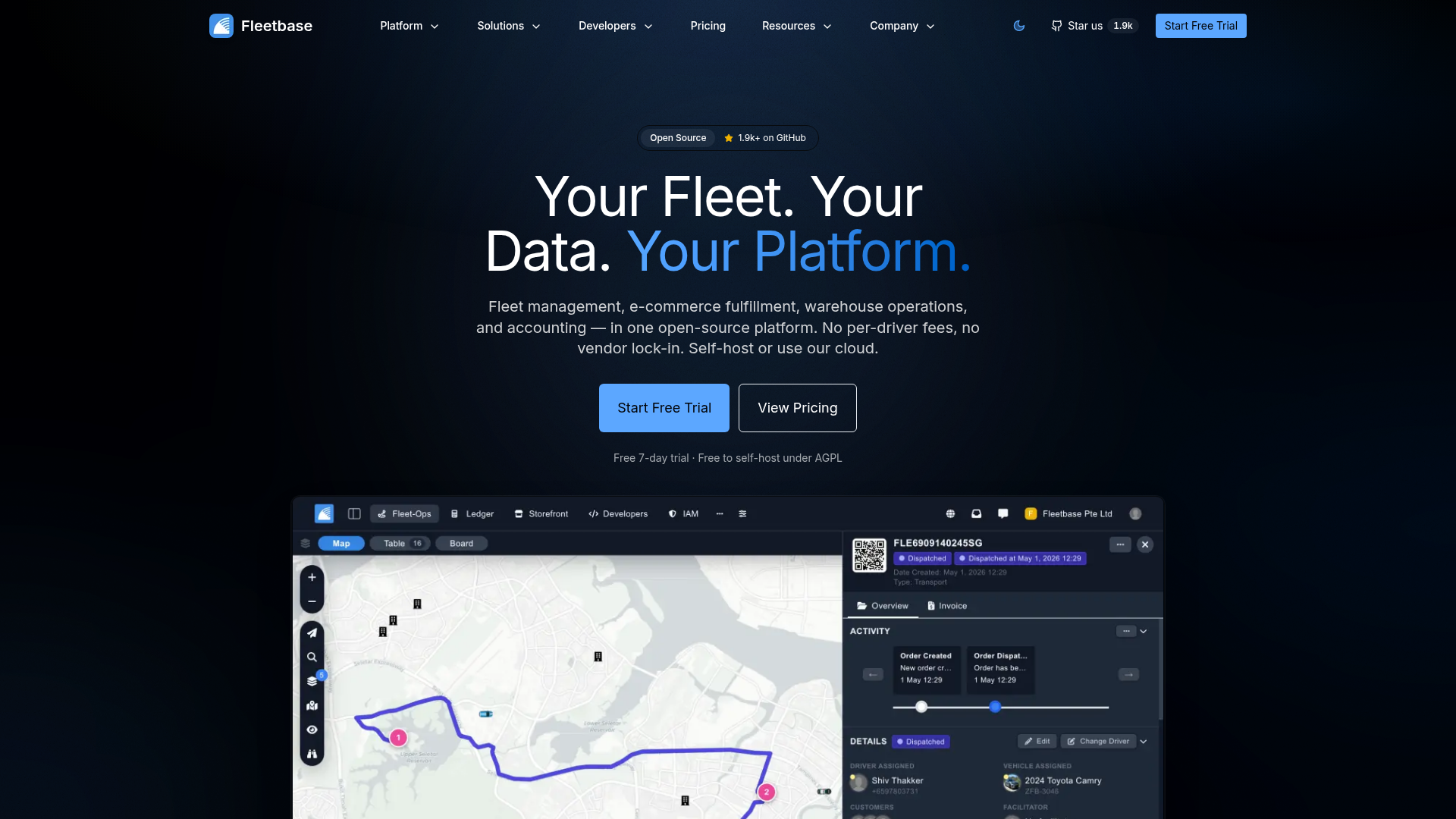 FleetBase Screenshot