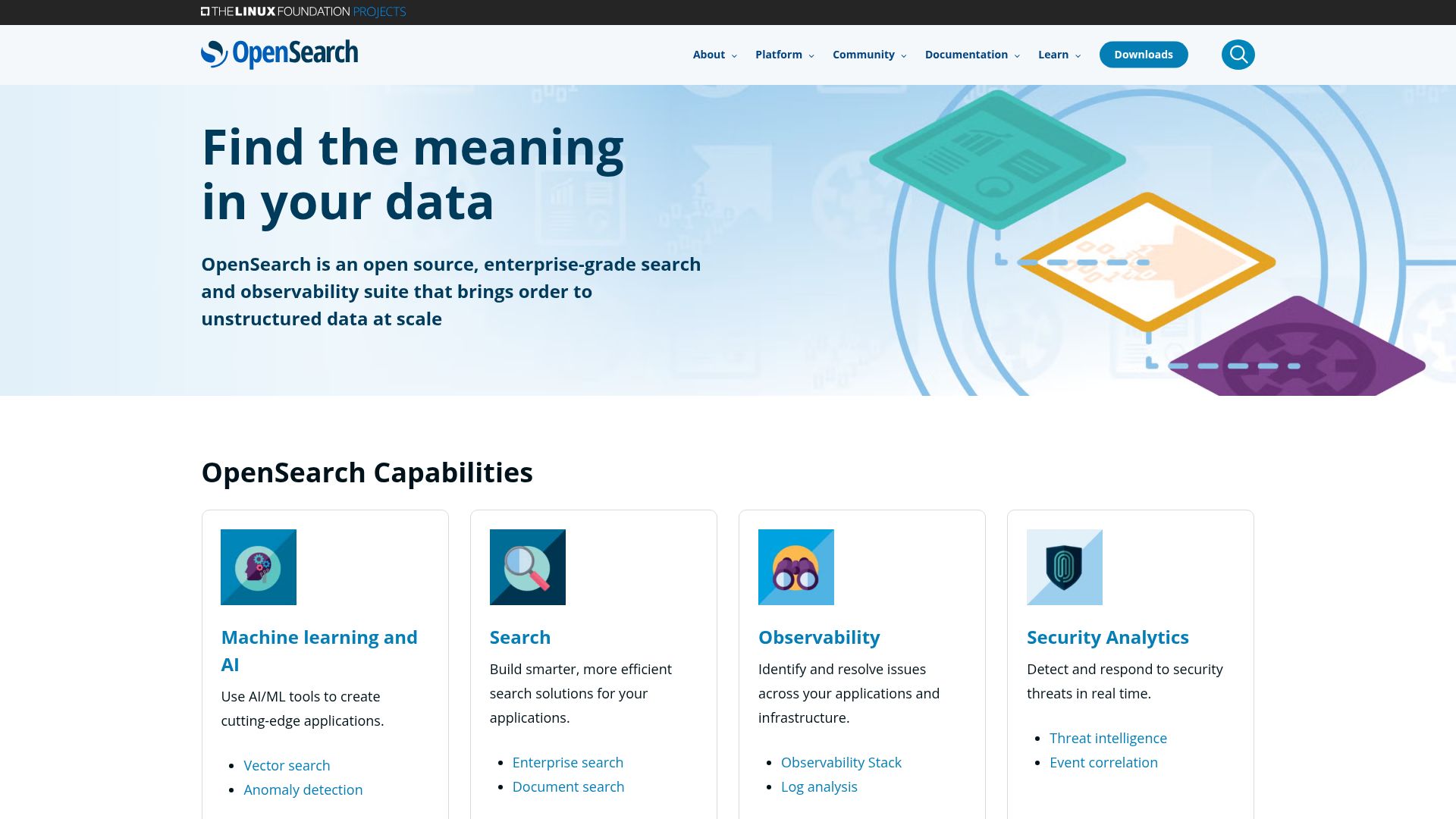 OpenSearch Screenshot