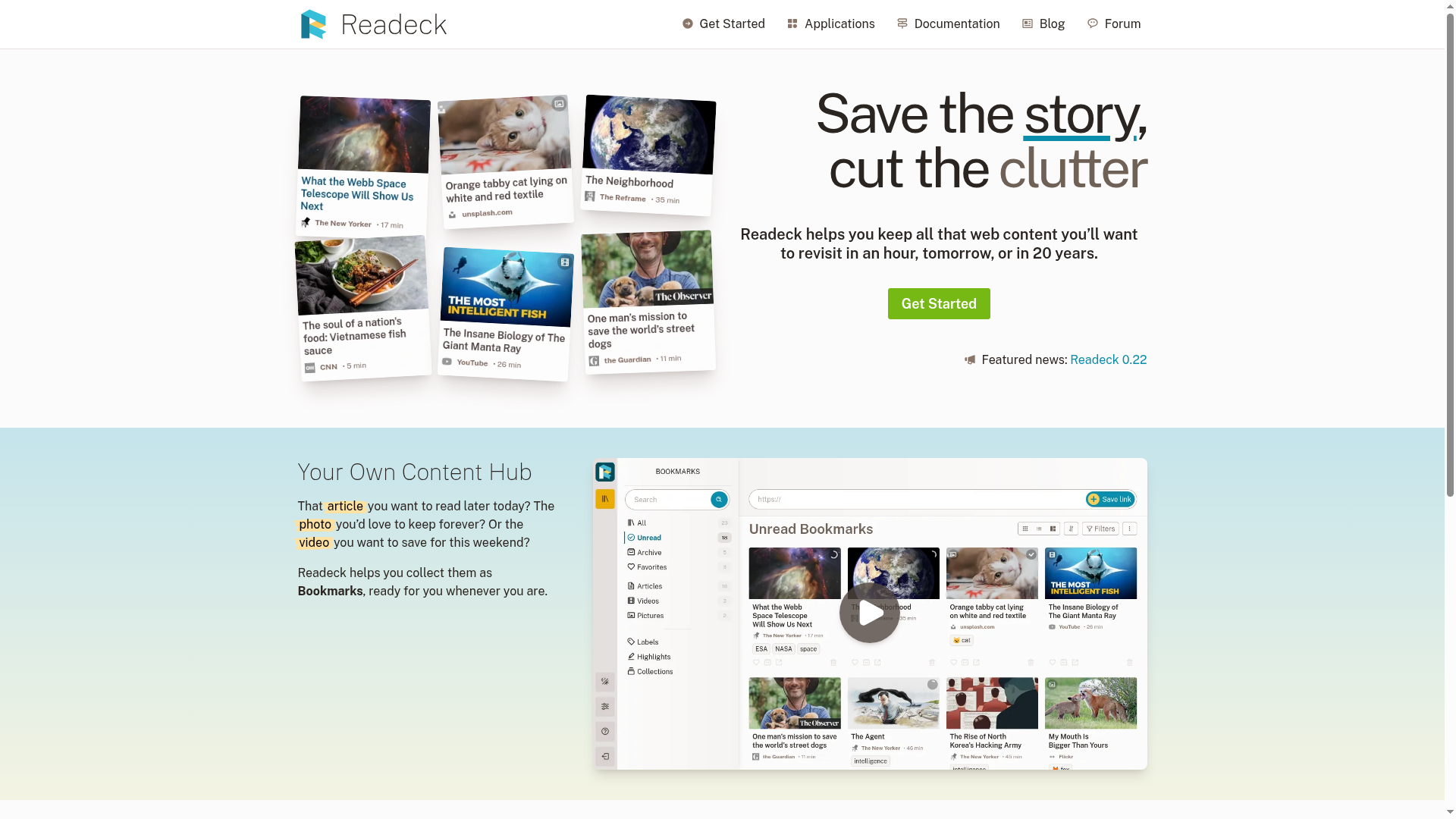 Readeck Screenshot