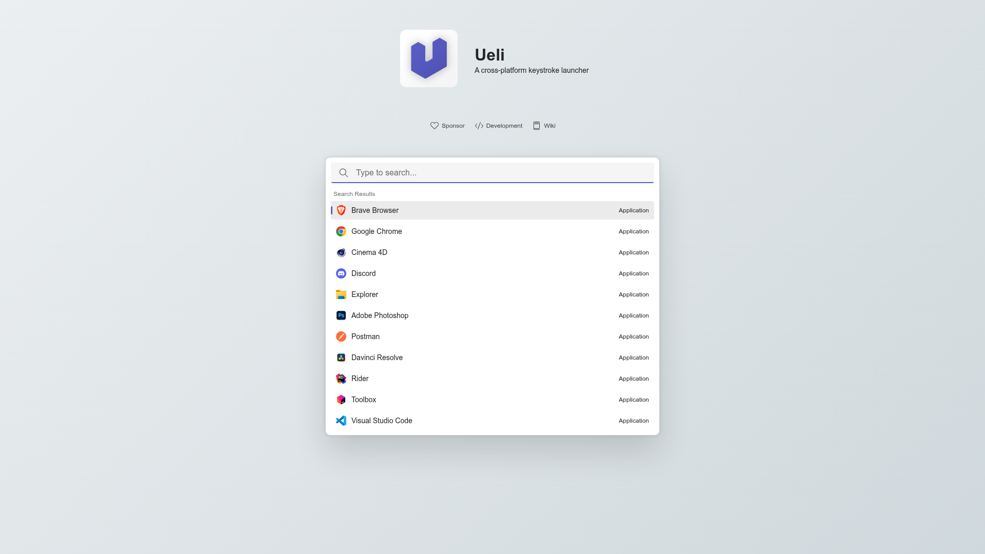 Ueli Screenshot