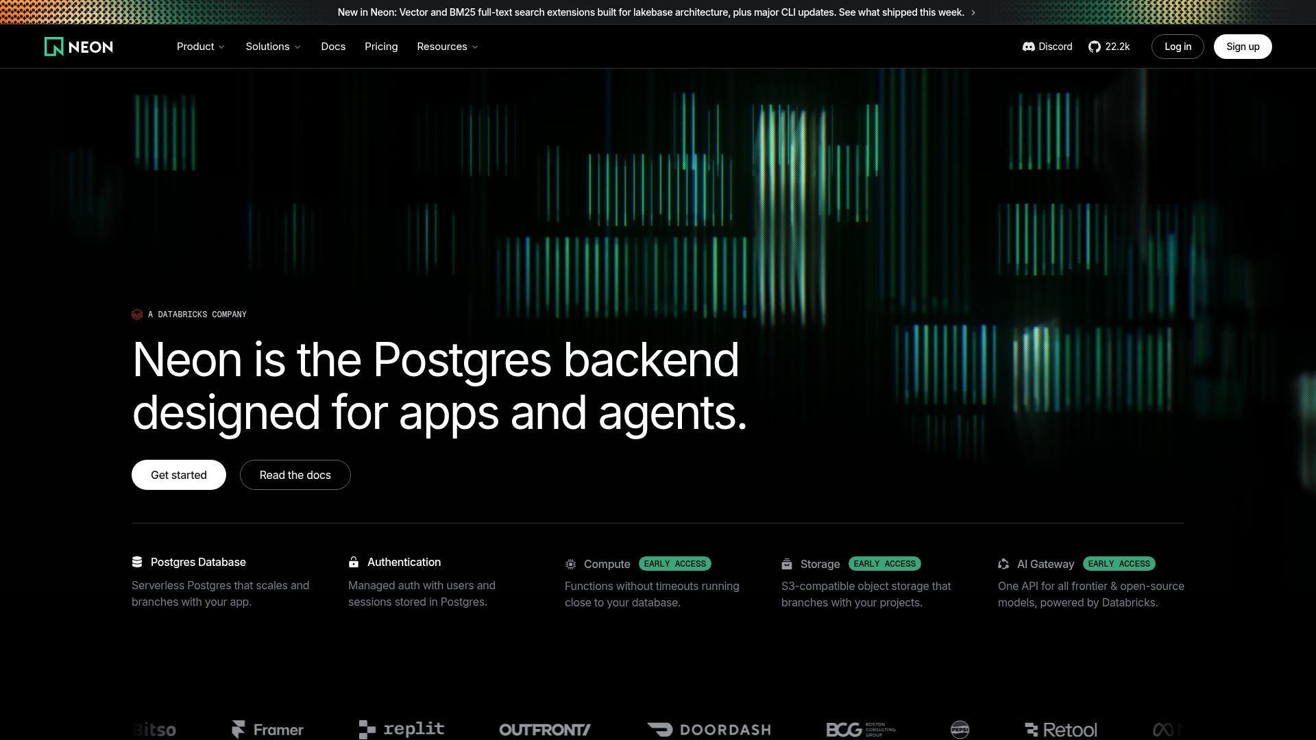 Neon Postgres Screenshot