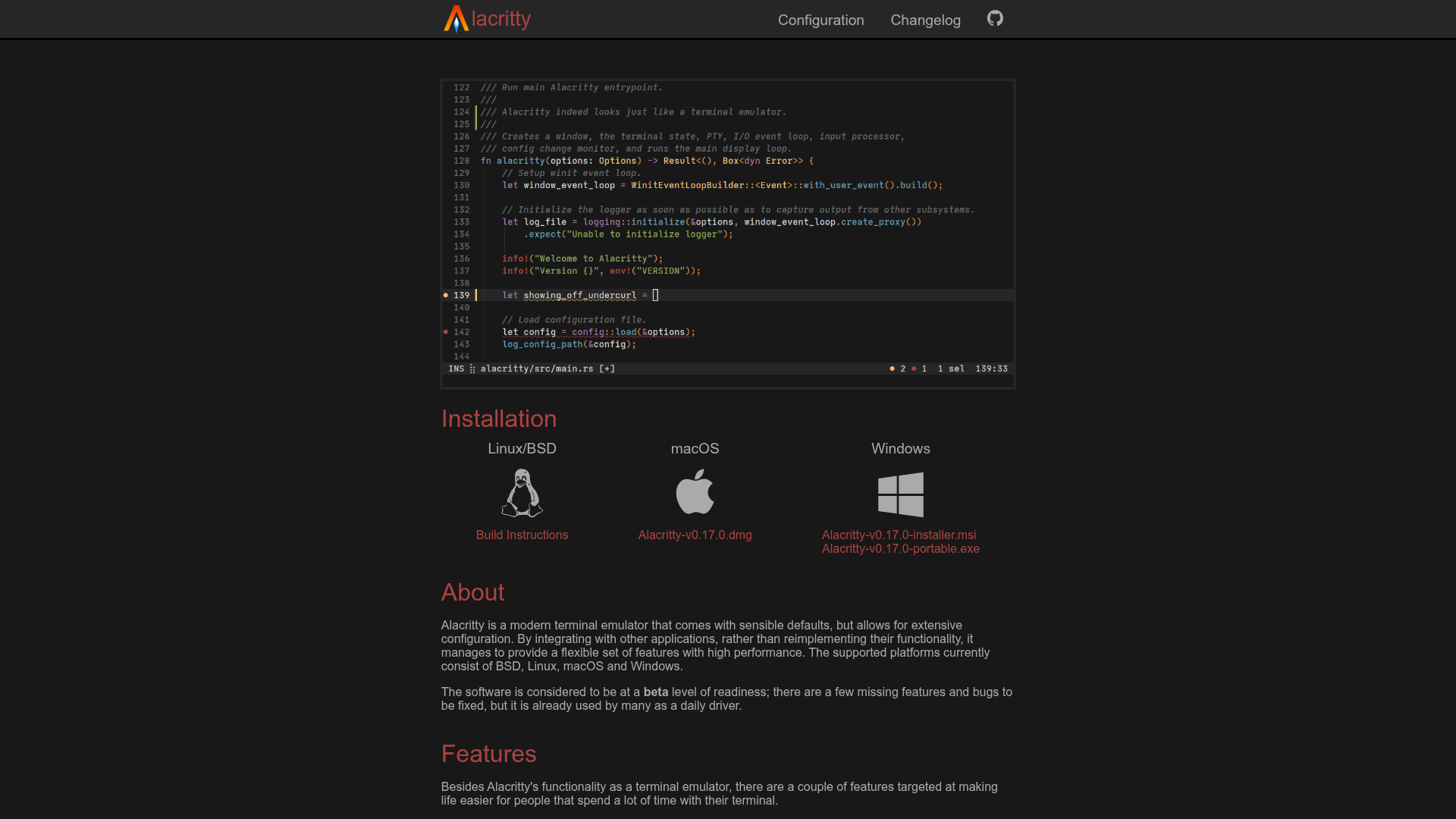 Alacritty Screenshot