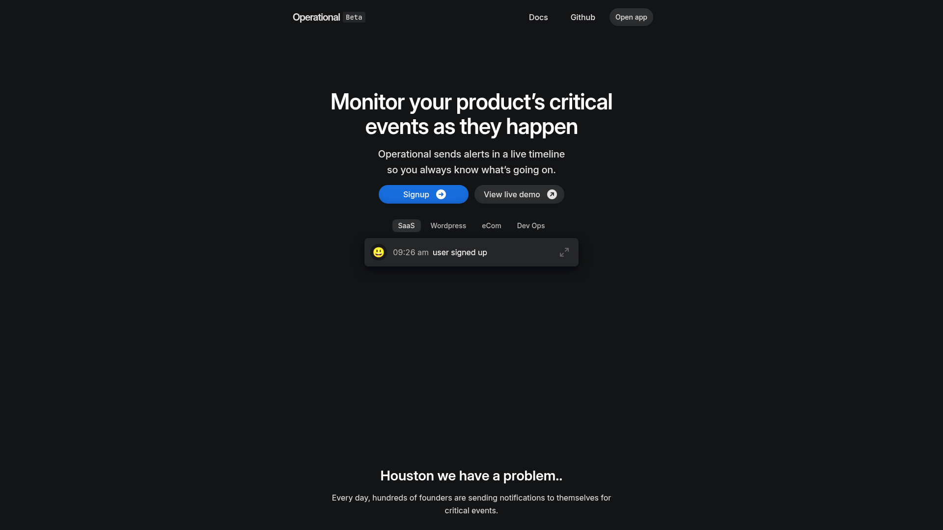 Operational Screenshot