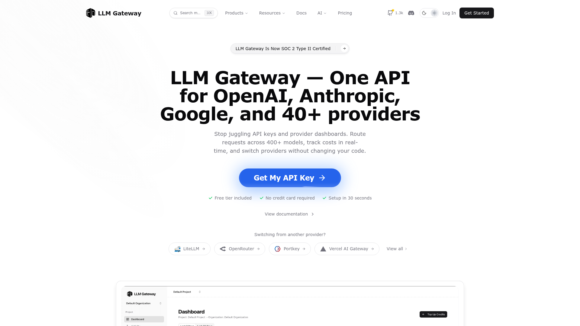 LLM Gateway Screenshot