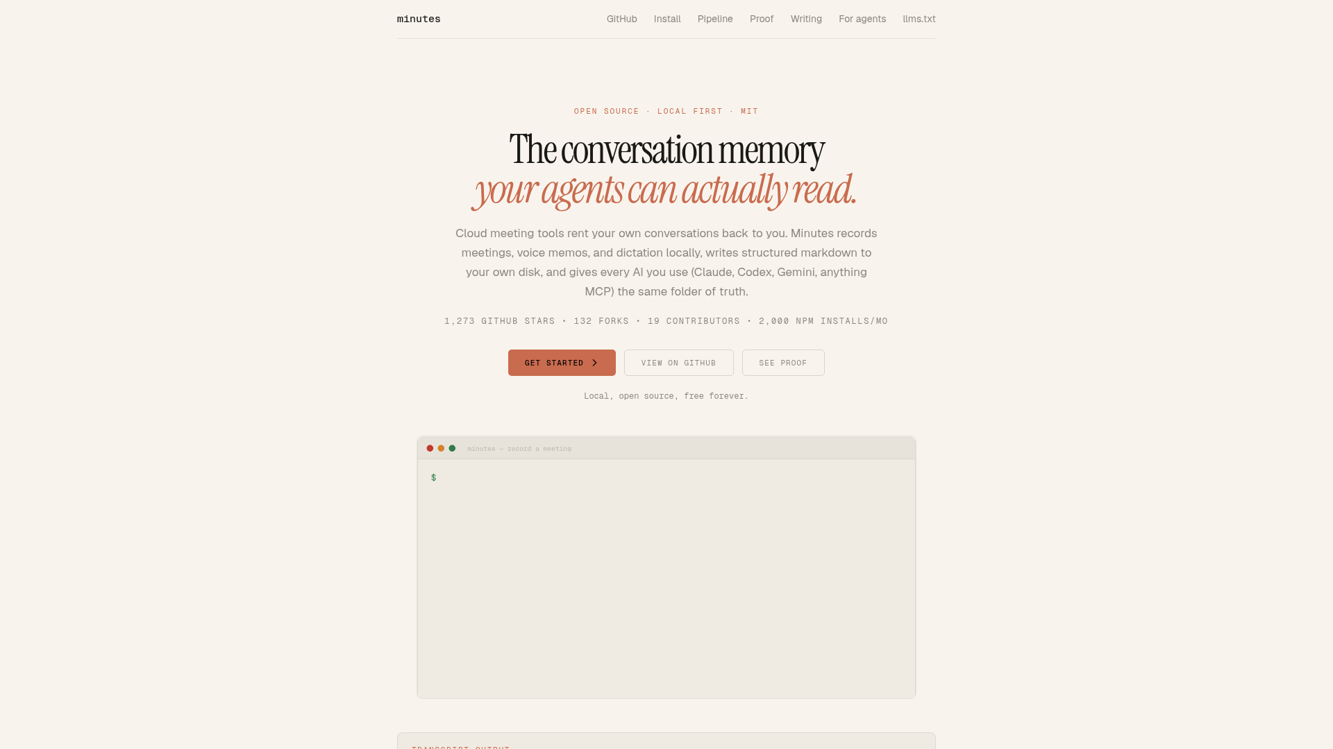 Minutes Screenshot