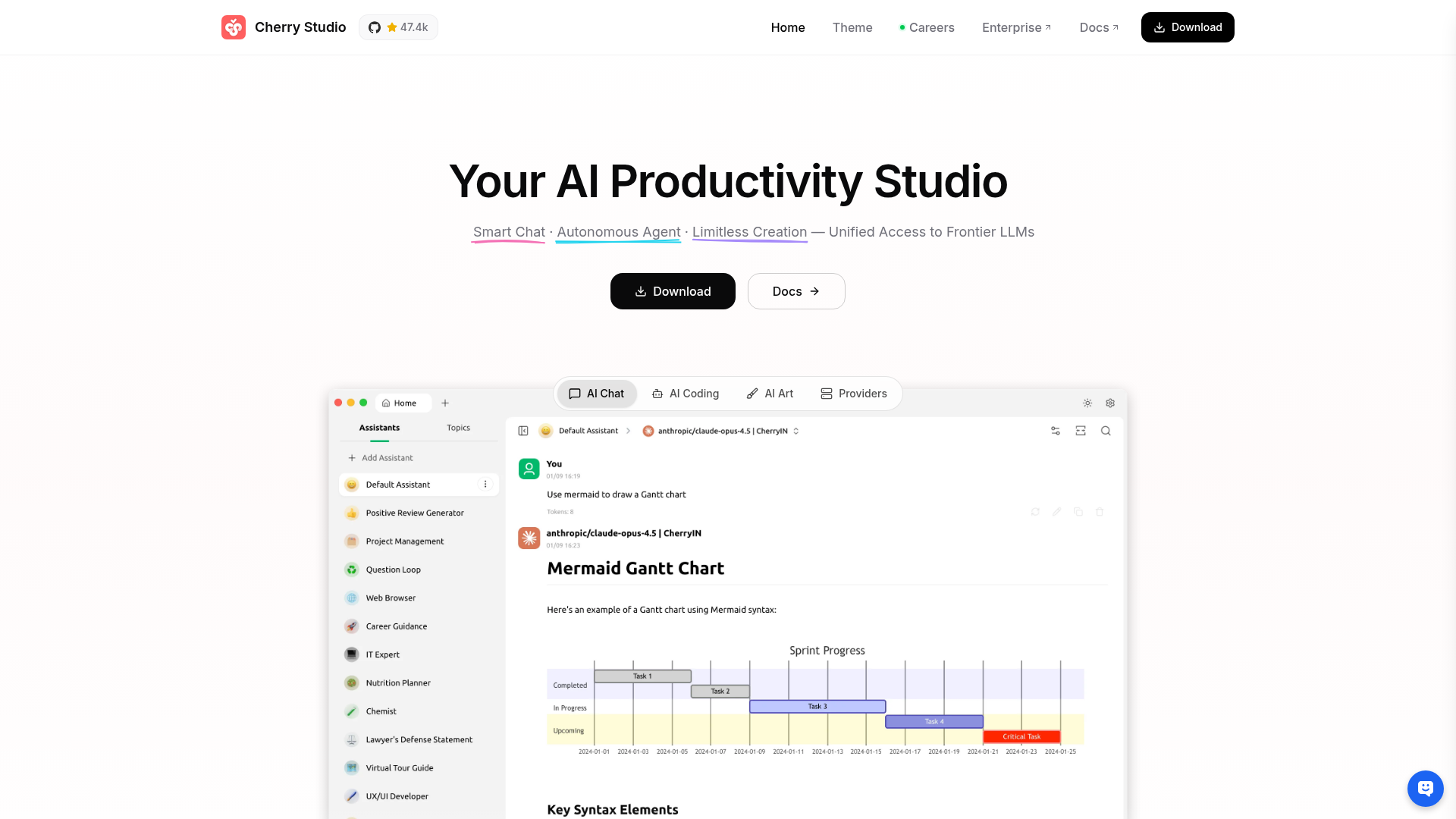 Cherry Studio Screenshot