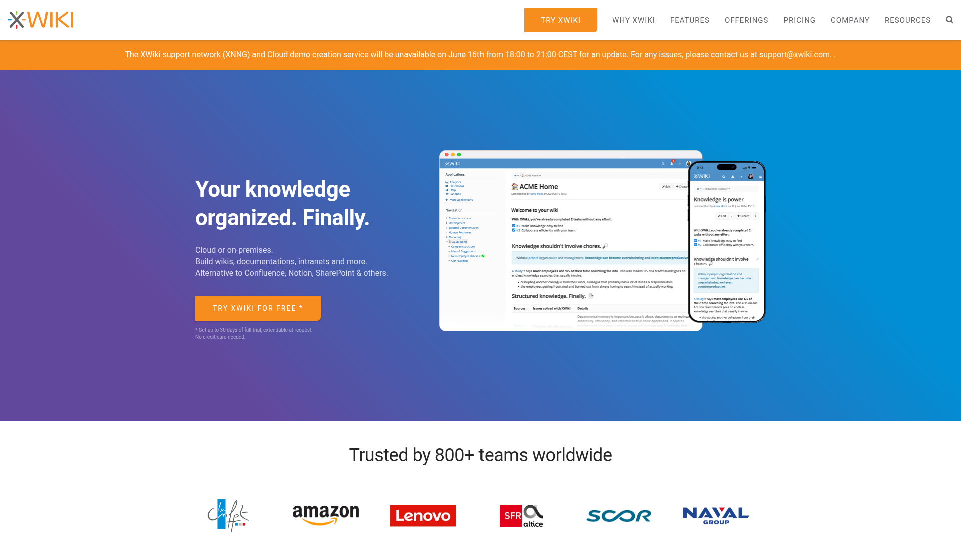 XWiki Screenshot