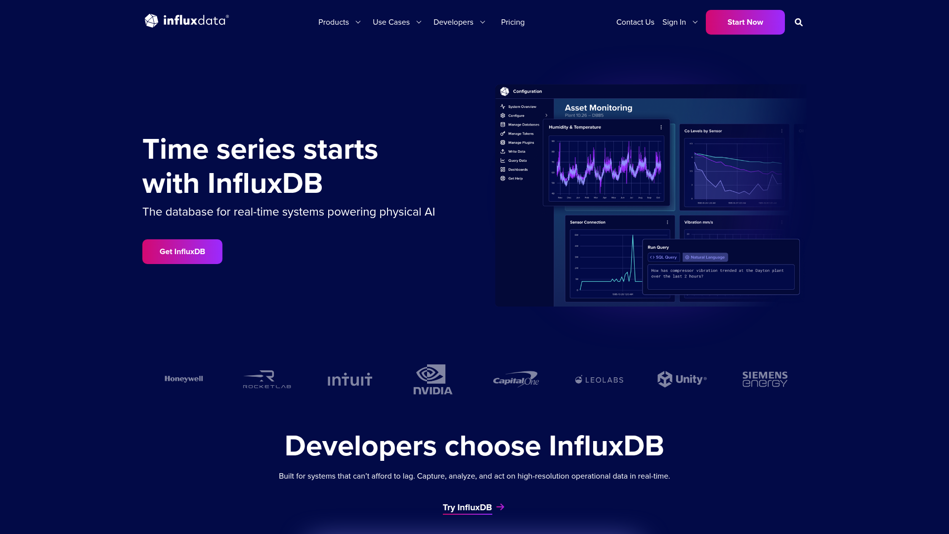 InfluxDB Screenshot