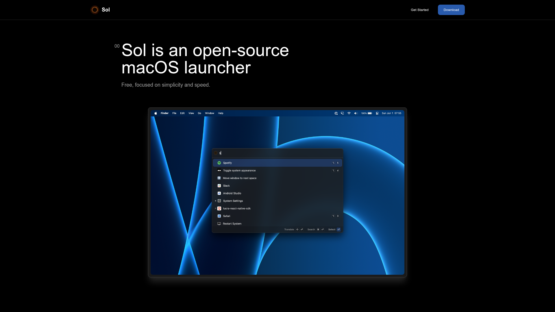 Sol Screenshot