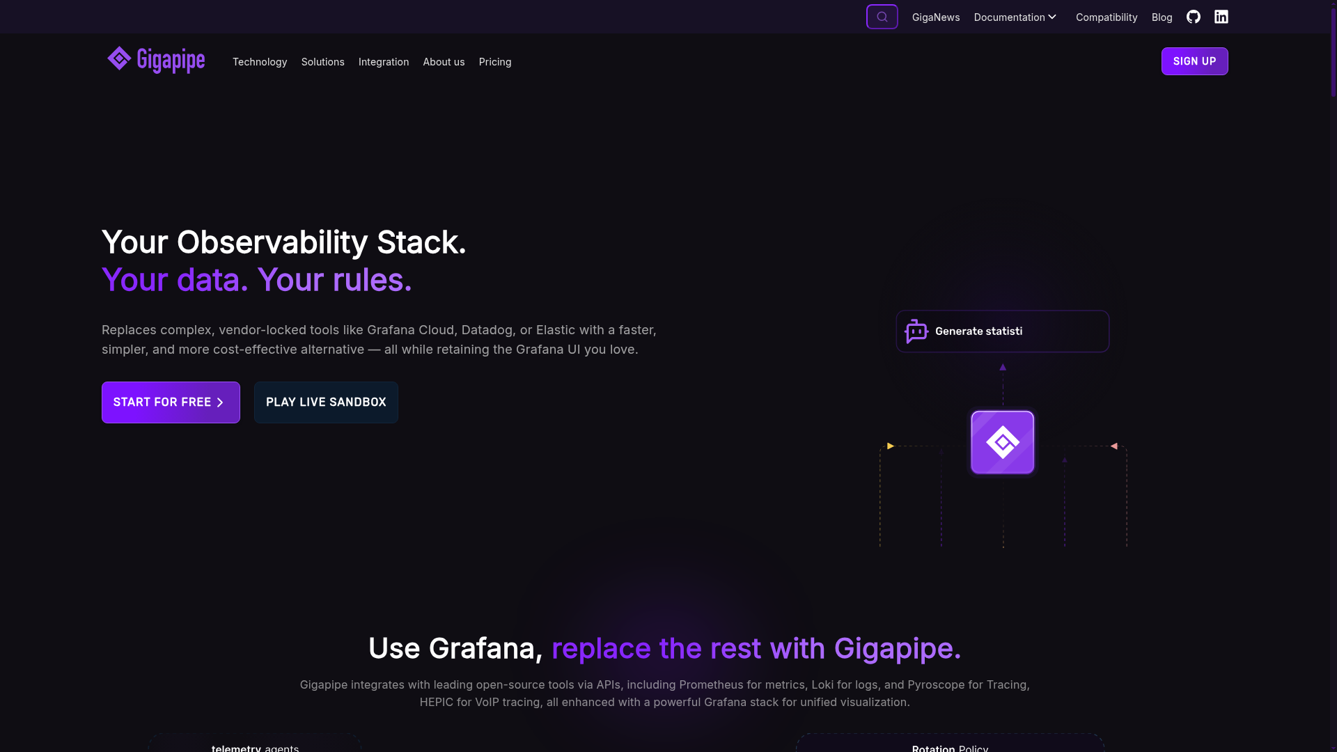 Gigapipe Screenshot