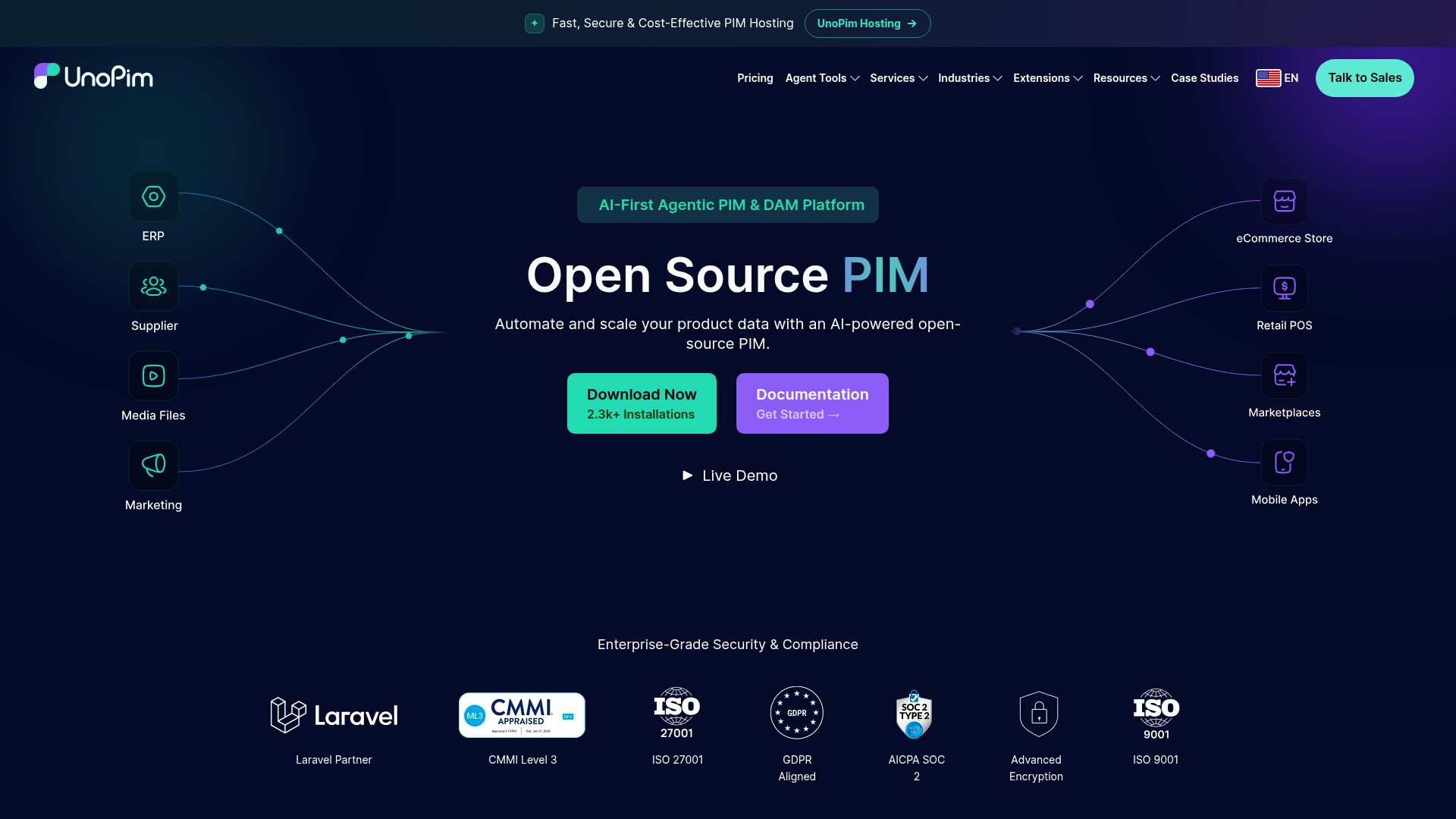 UnoPim Screenshot