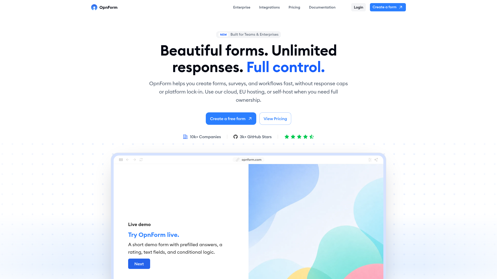 OpnForm Screenshot