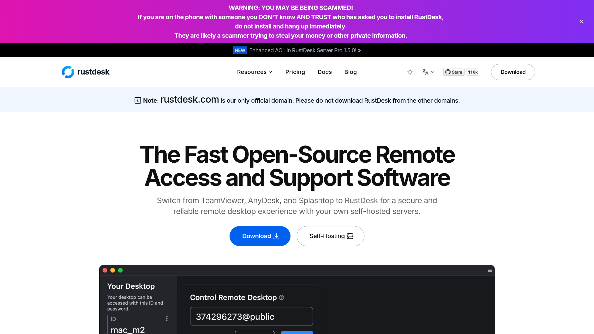RustDesk Screenshot