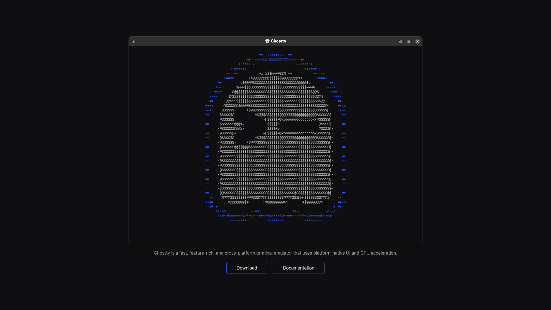 Ghostty Screenshot