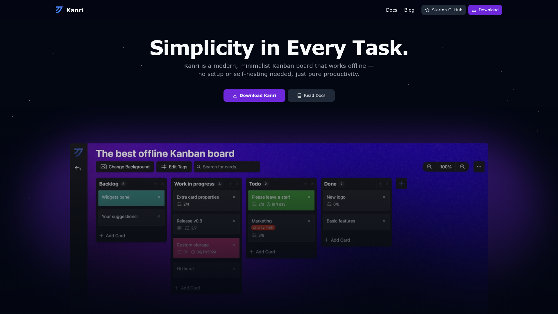 Kanri Screenshot