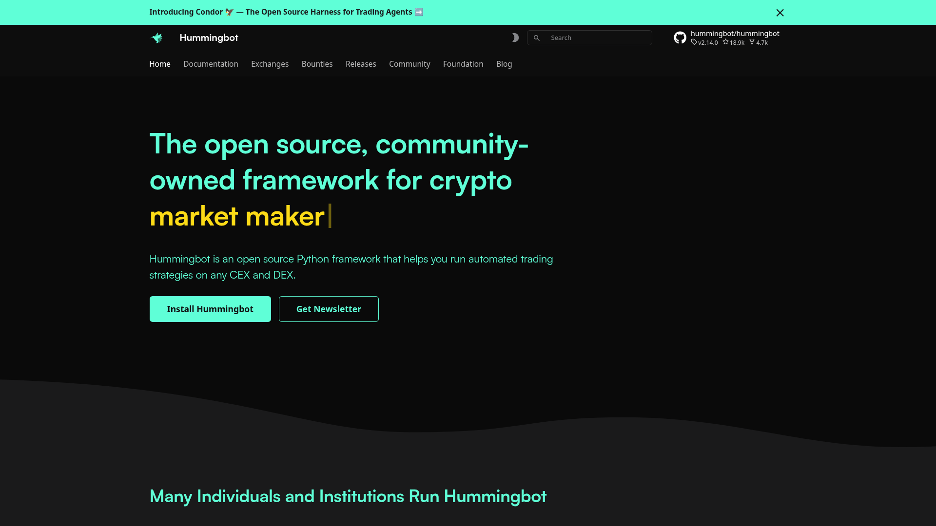 Hummingbot Screenshot