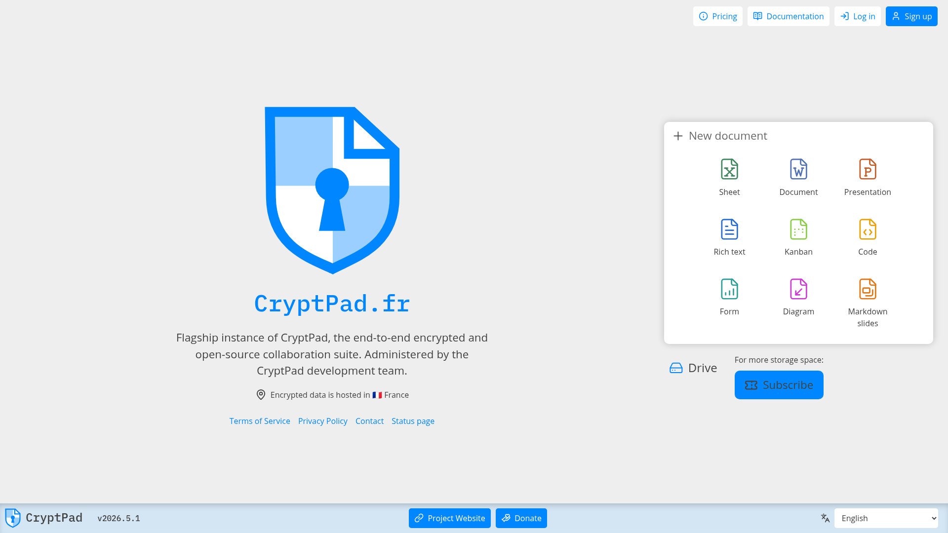 CryptPad Screenshot