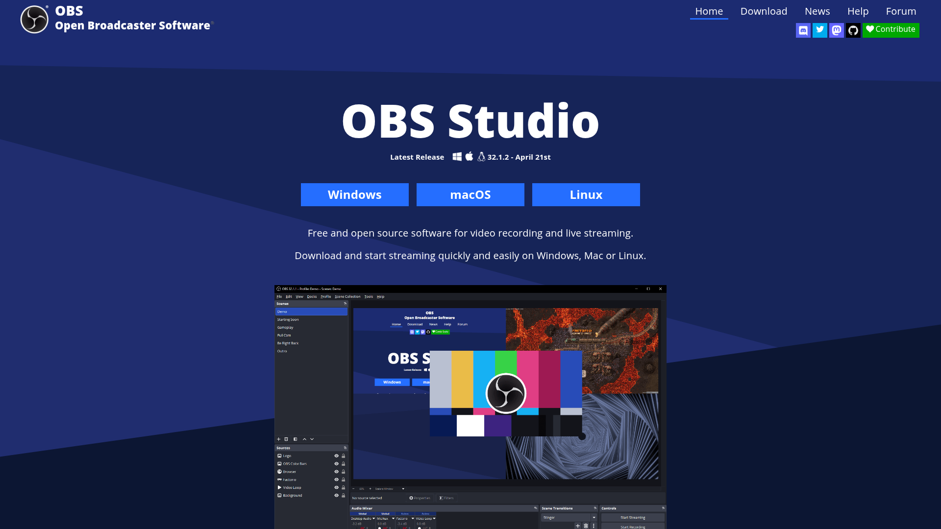 OBS Studio Screenshot